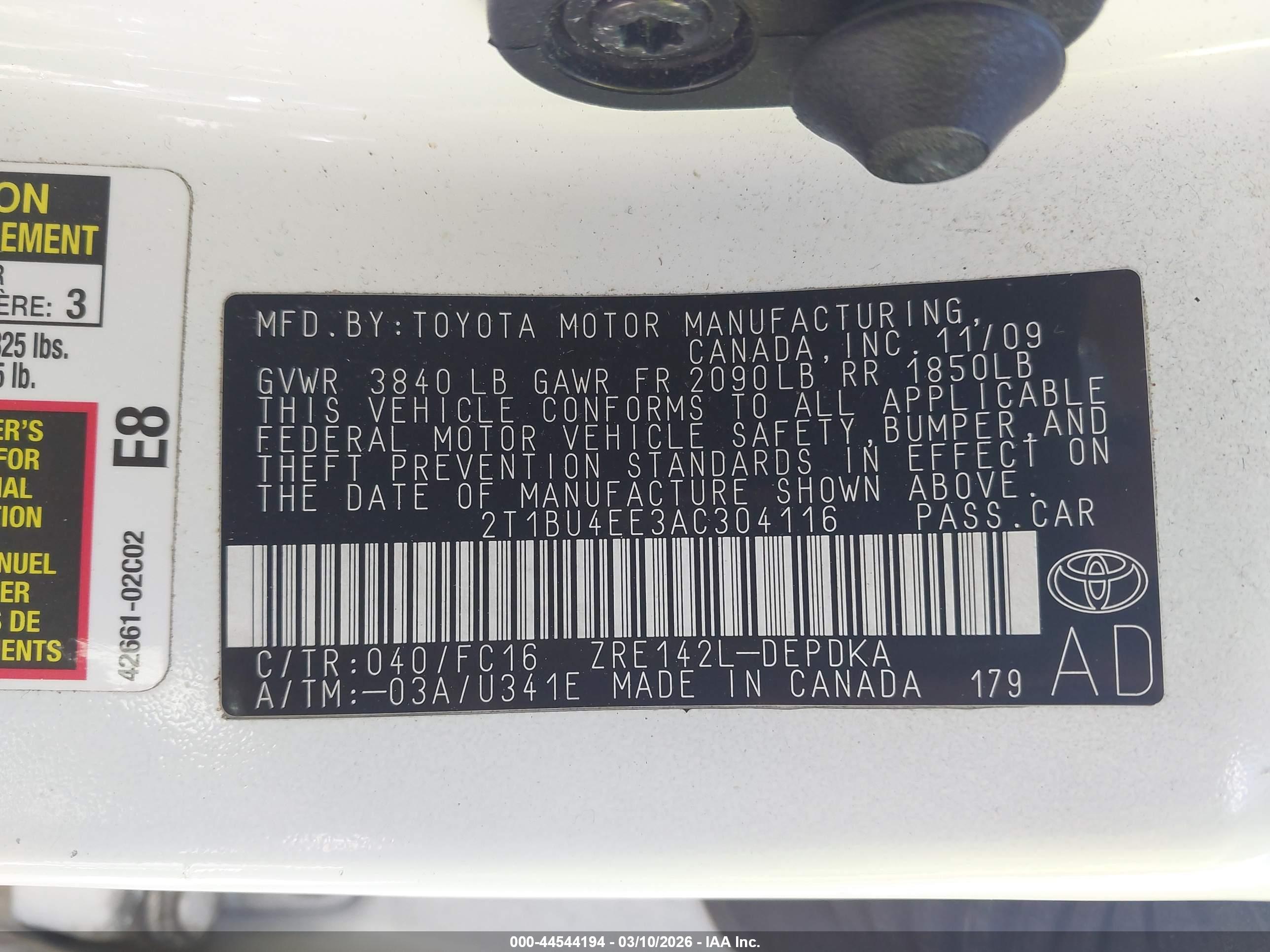 TOYOTA COROLLA image 9