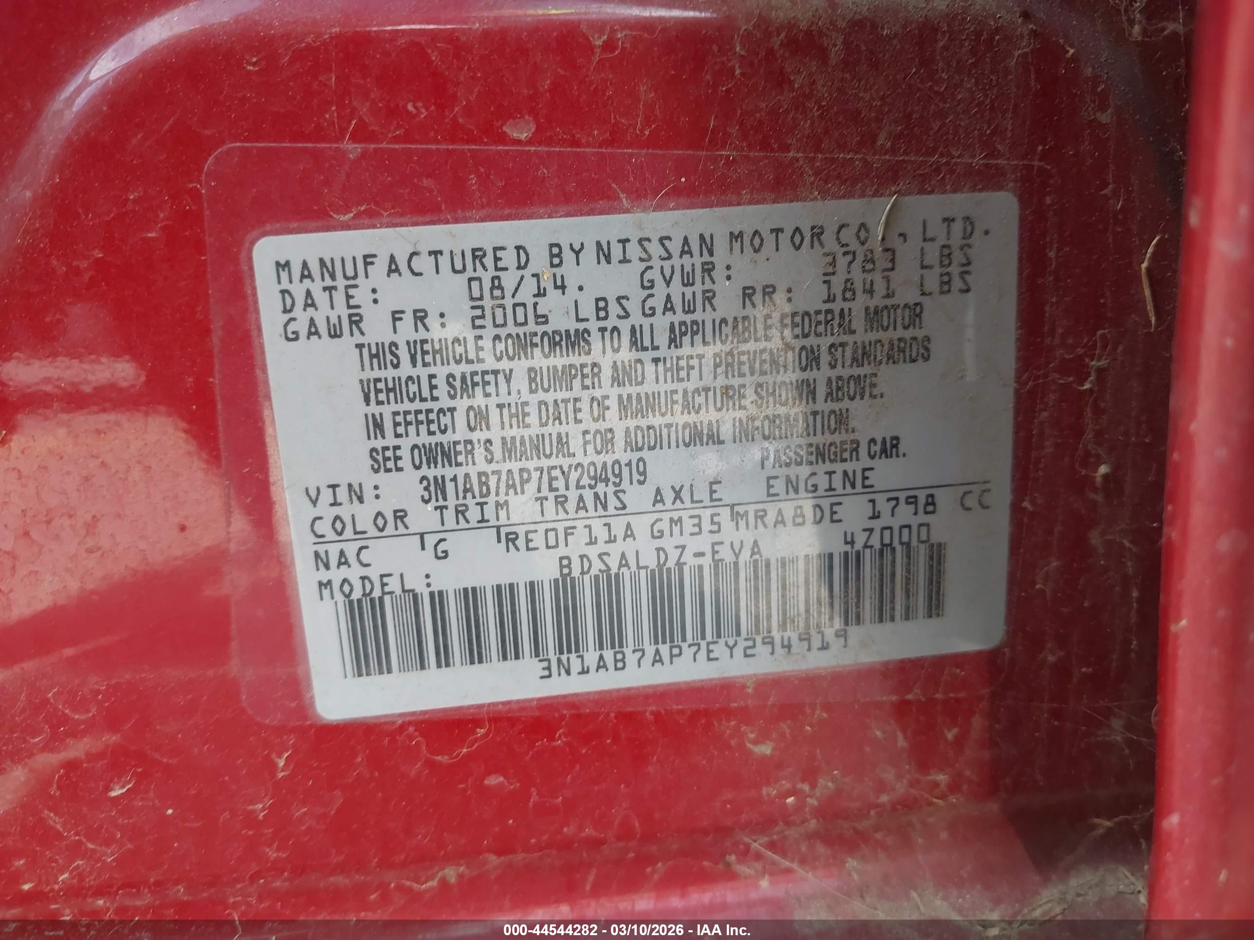 NISSAN SENTRA image 9