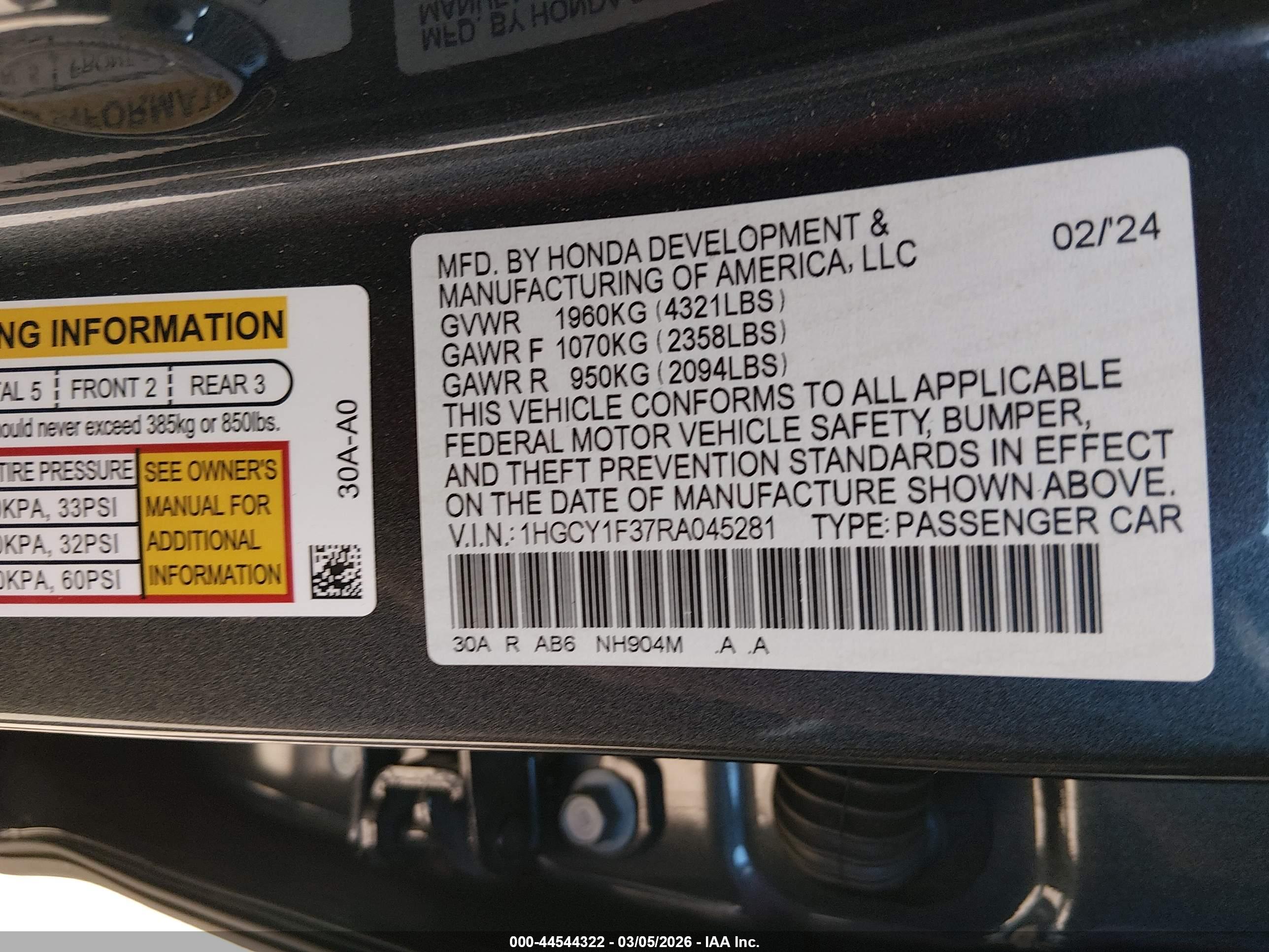 HONDA ACCORD image 9