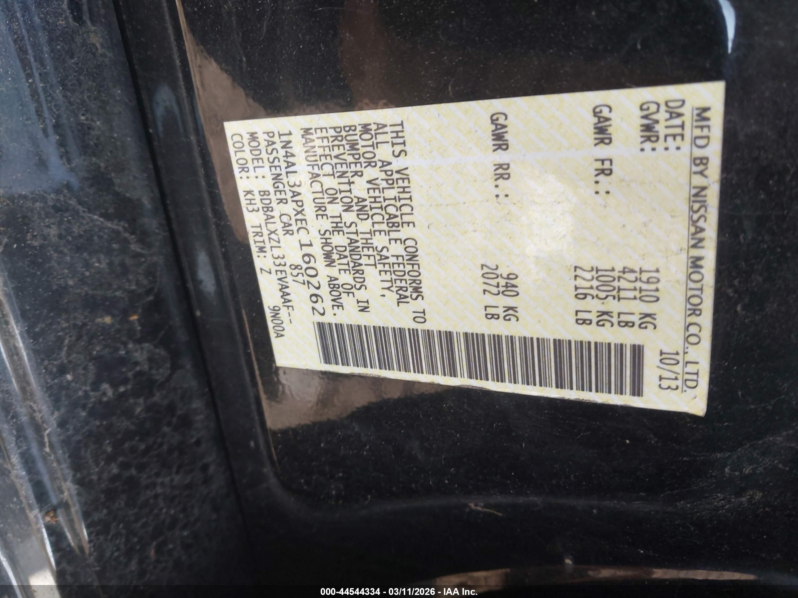 NISSAN ALTIMA image 9