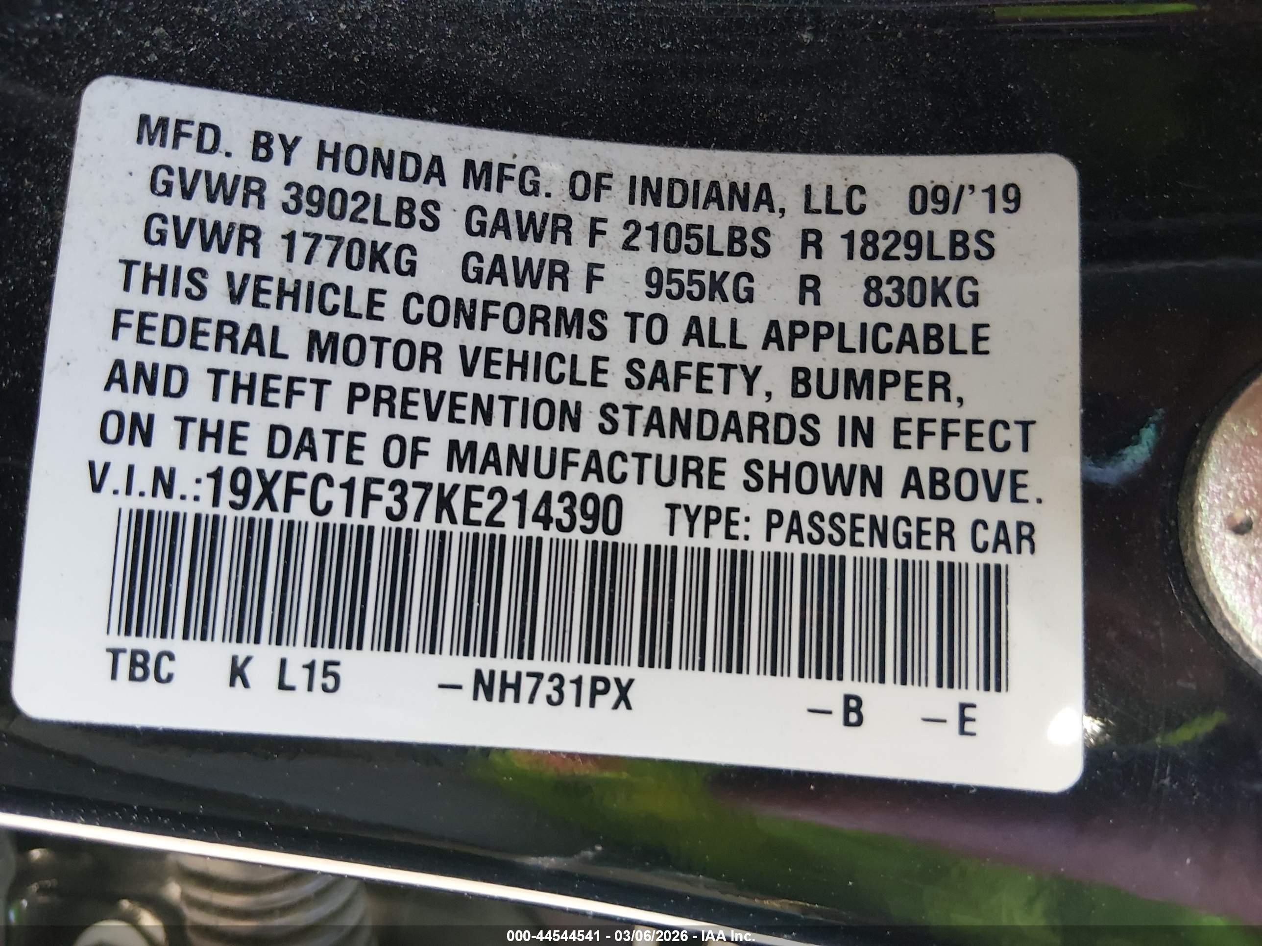 HONDA CIVIC image 9