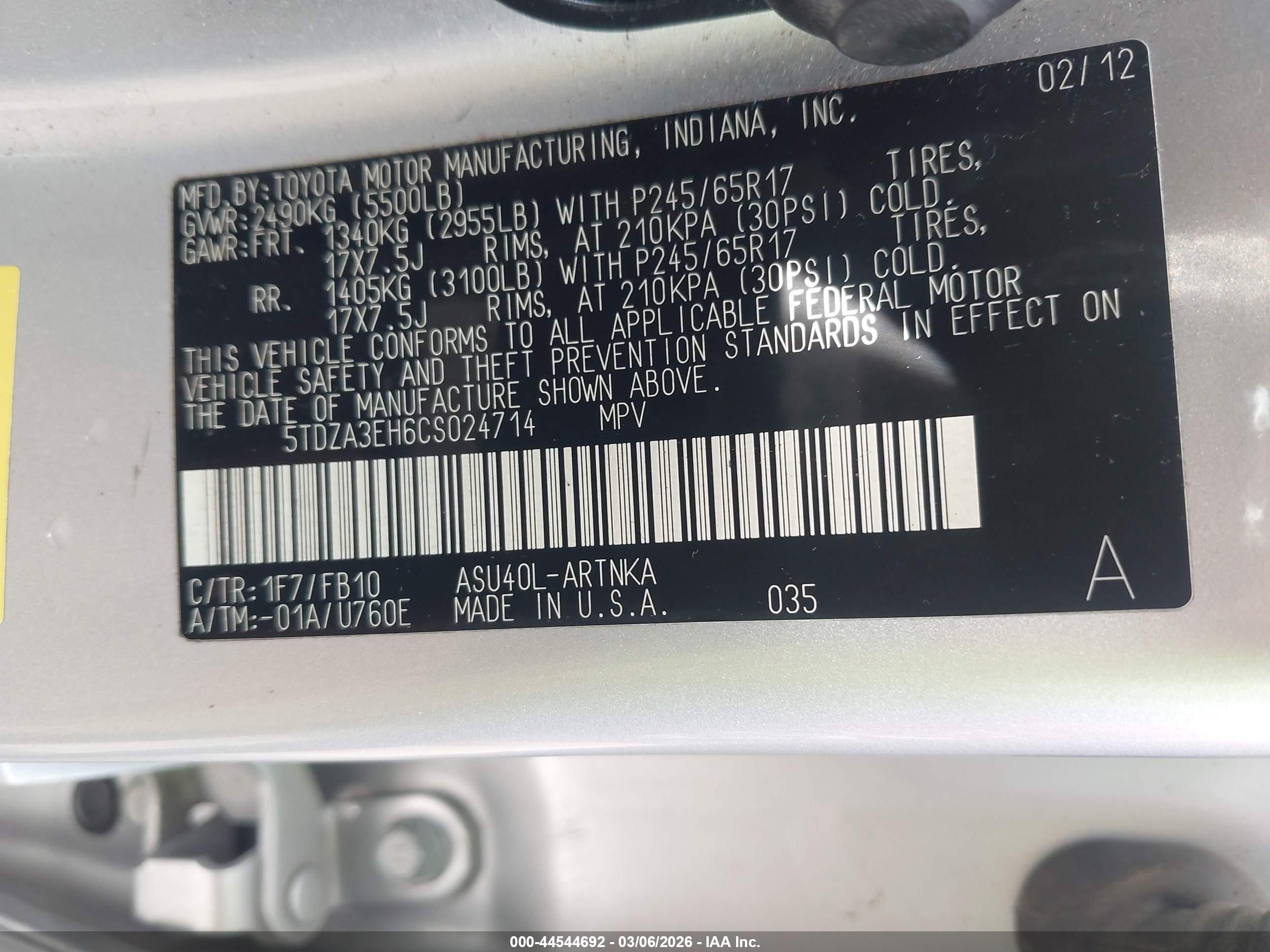 TOYOTA HIGHLANDER image 9
