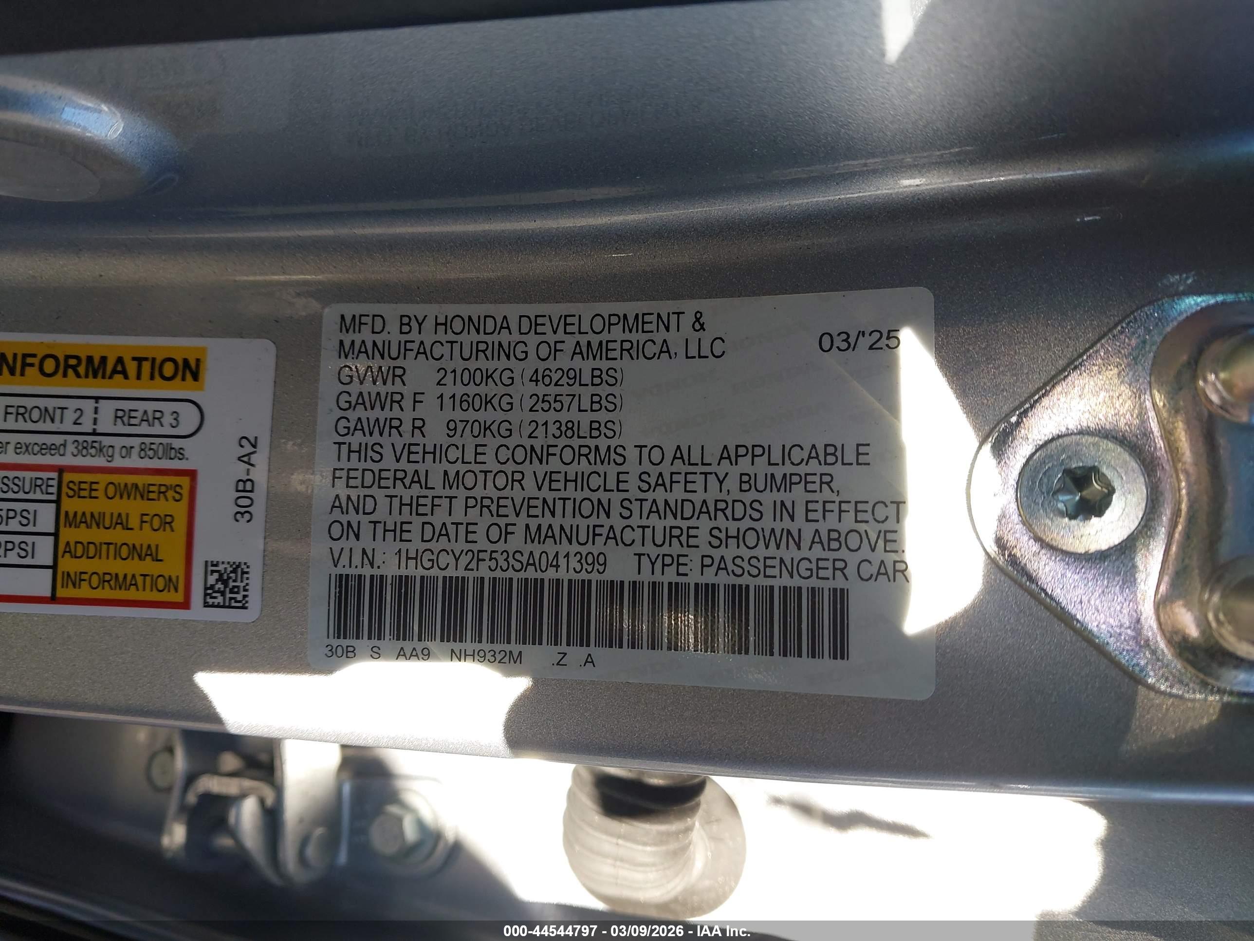 HONDA ACCORD image 9