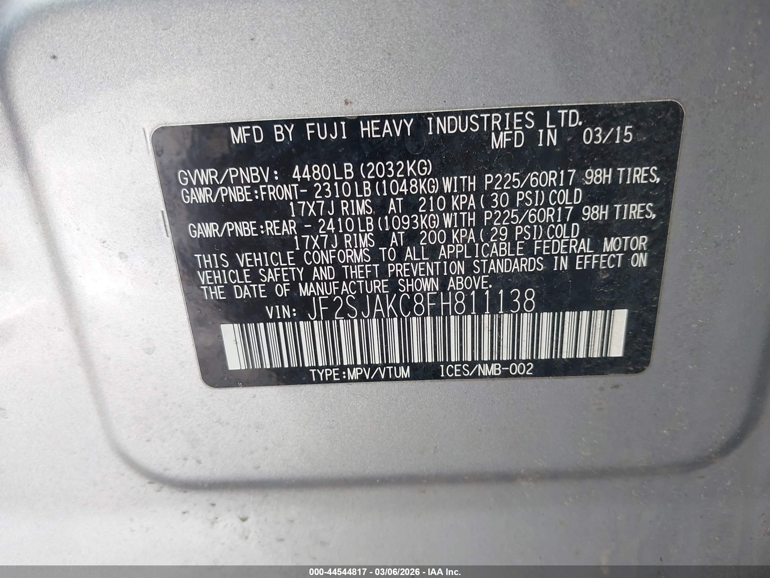 SUBARU FORESTER image 9