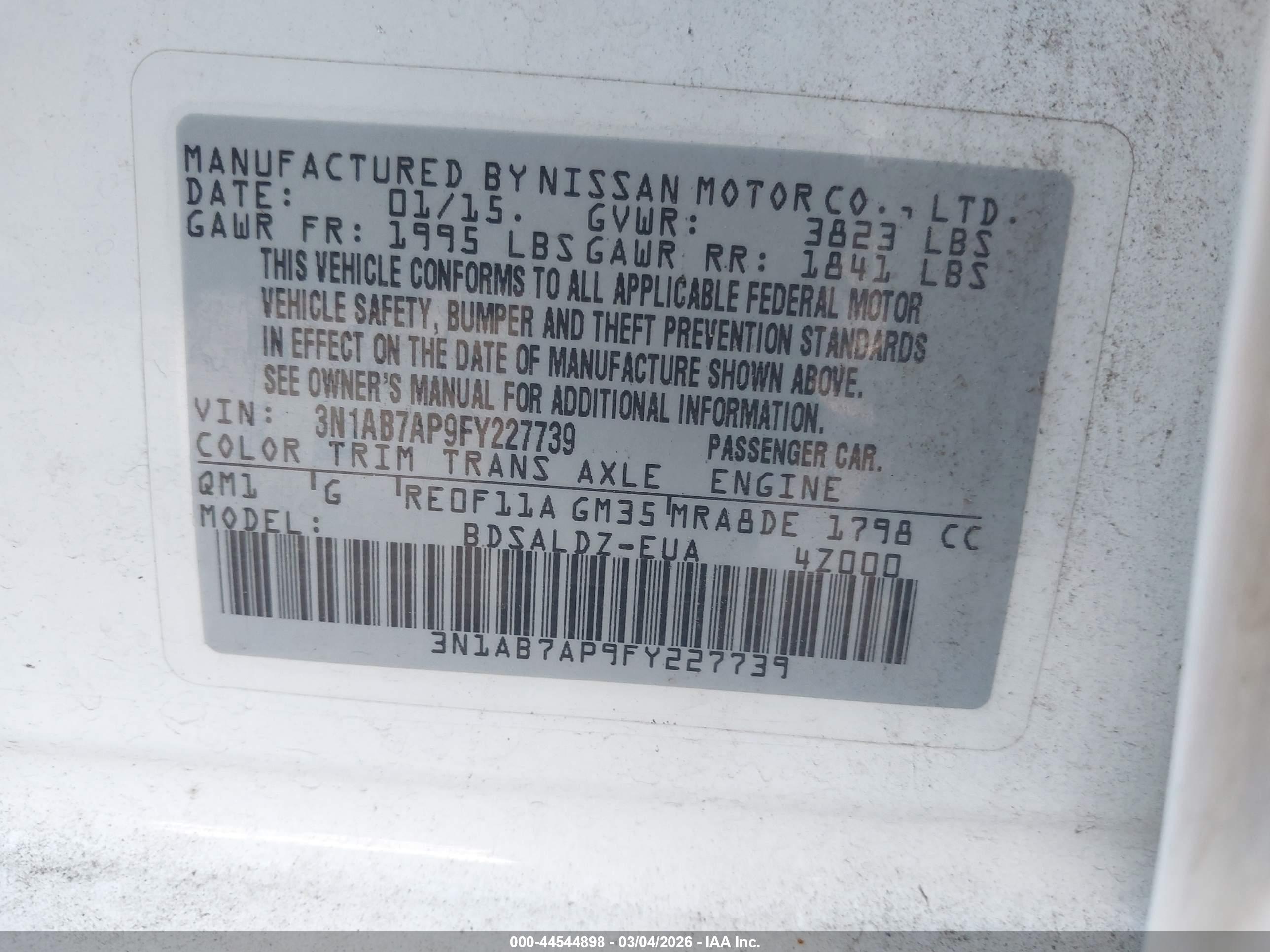 NISSAN SENTRA image 9