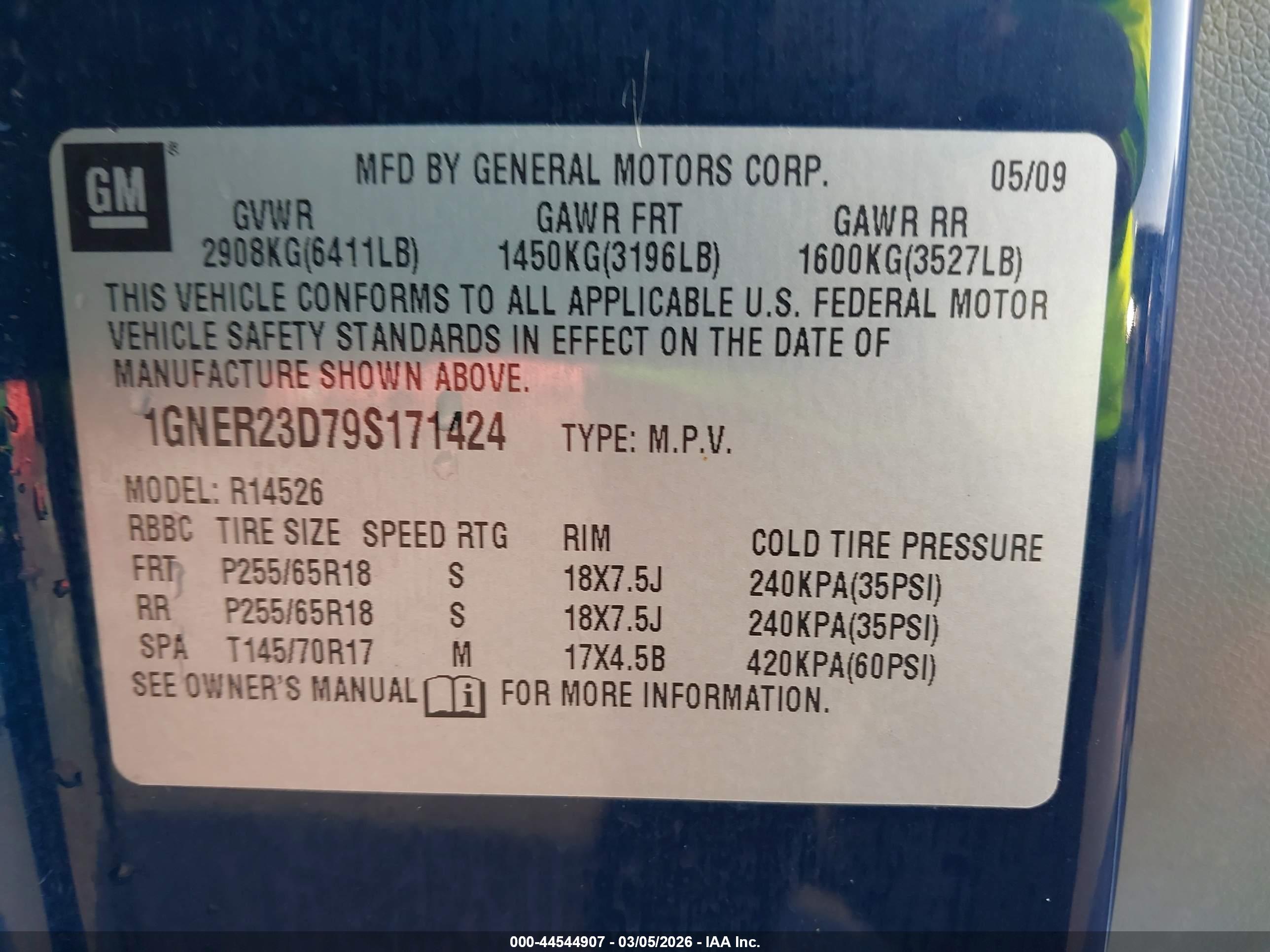 CHEVROLET TRAVERSE image 9
