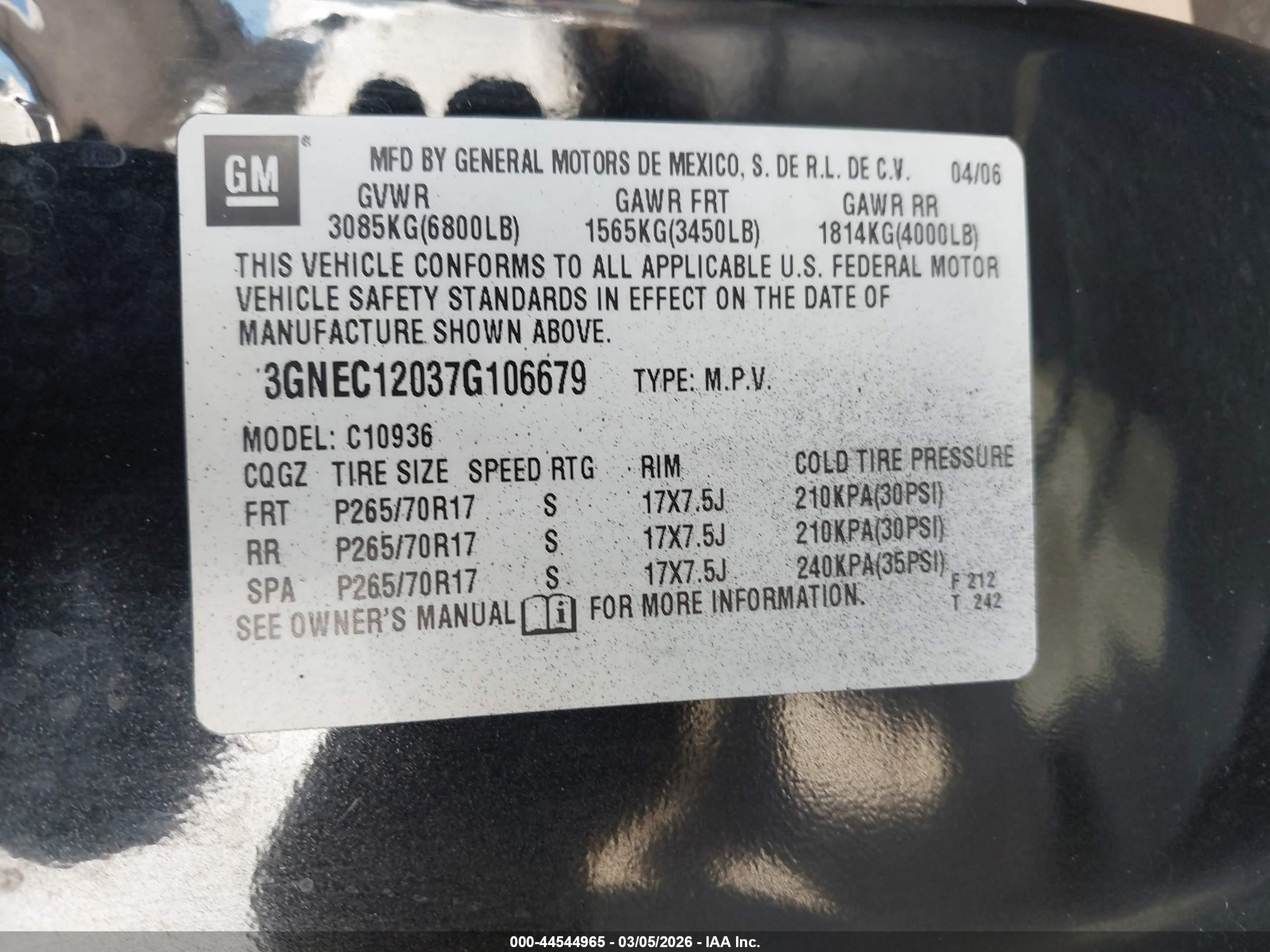 CHEVROLET AVALANCHE image 9