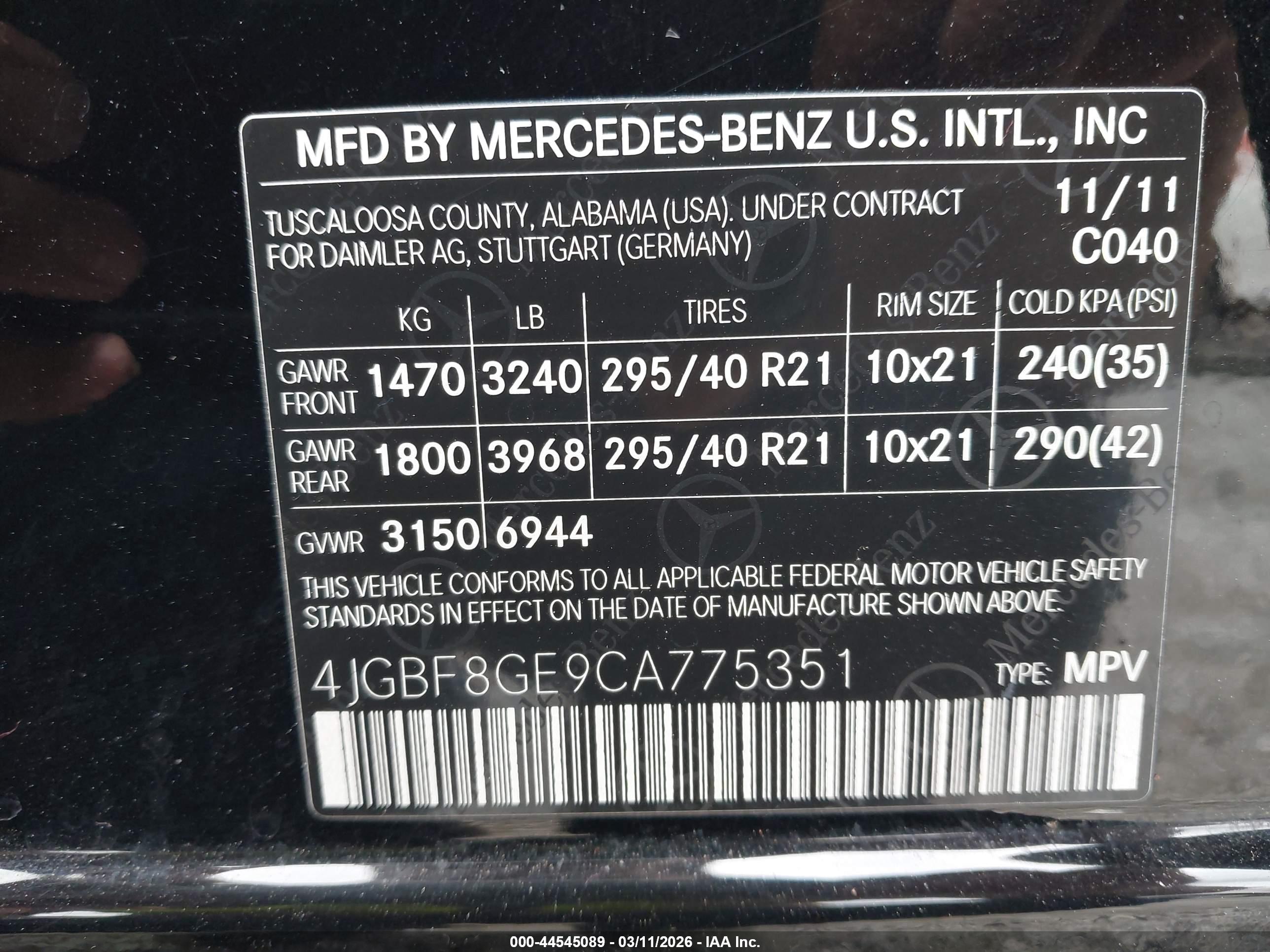 MERCEDES-BENZ GL image 9