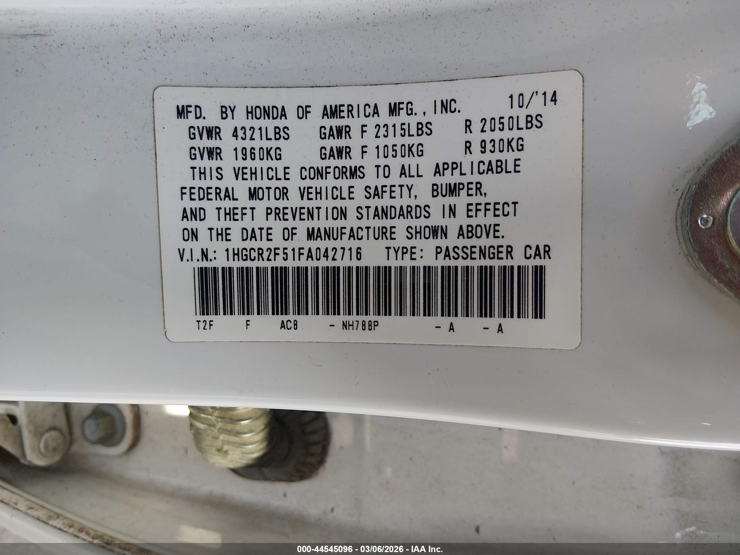 HONDA ACCORD image 9