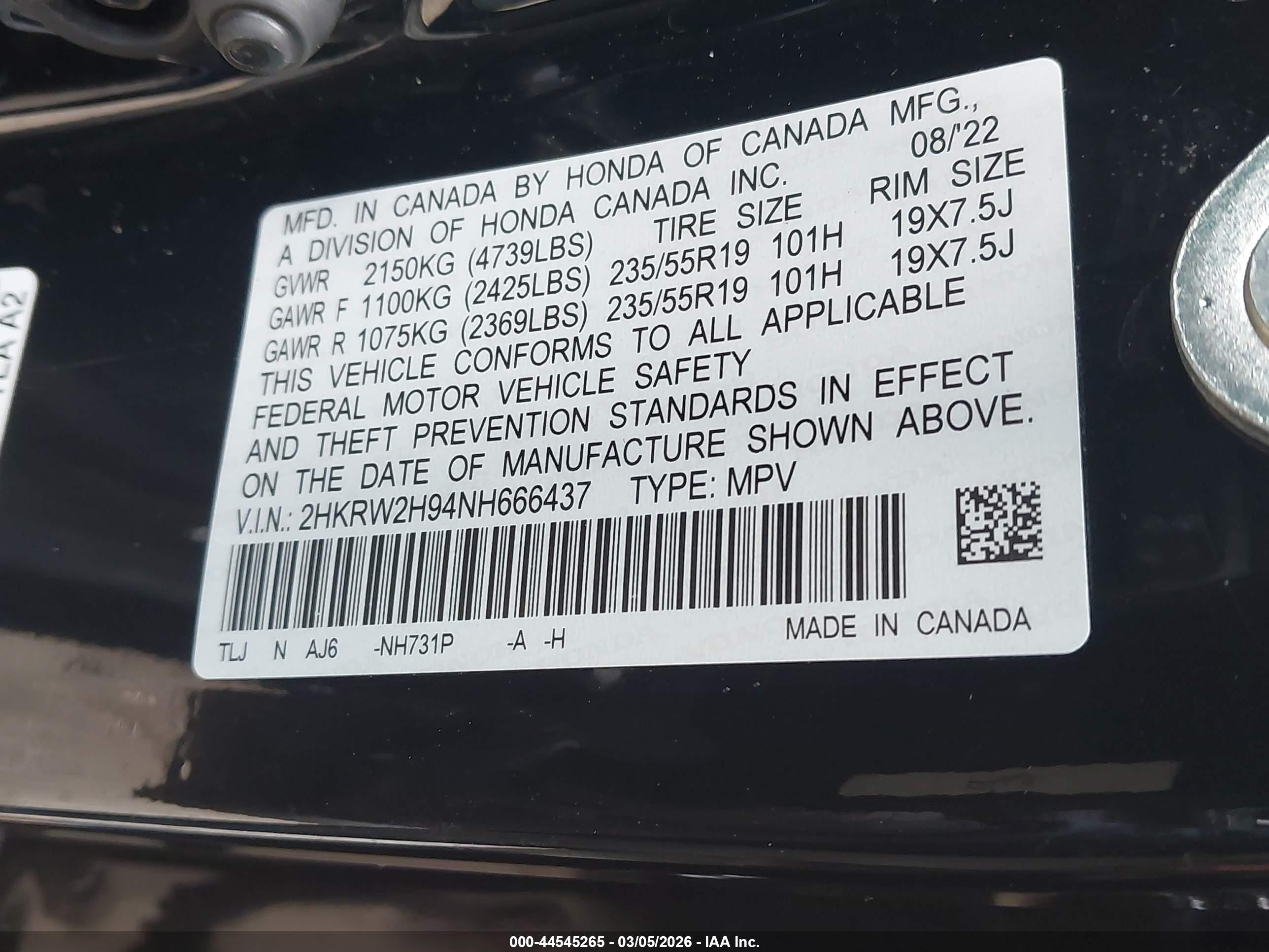 HONDA CR-V image 9