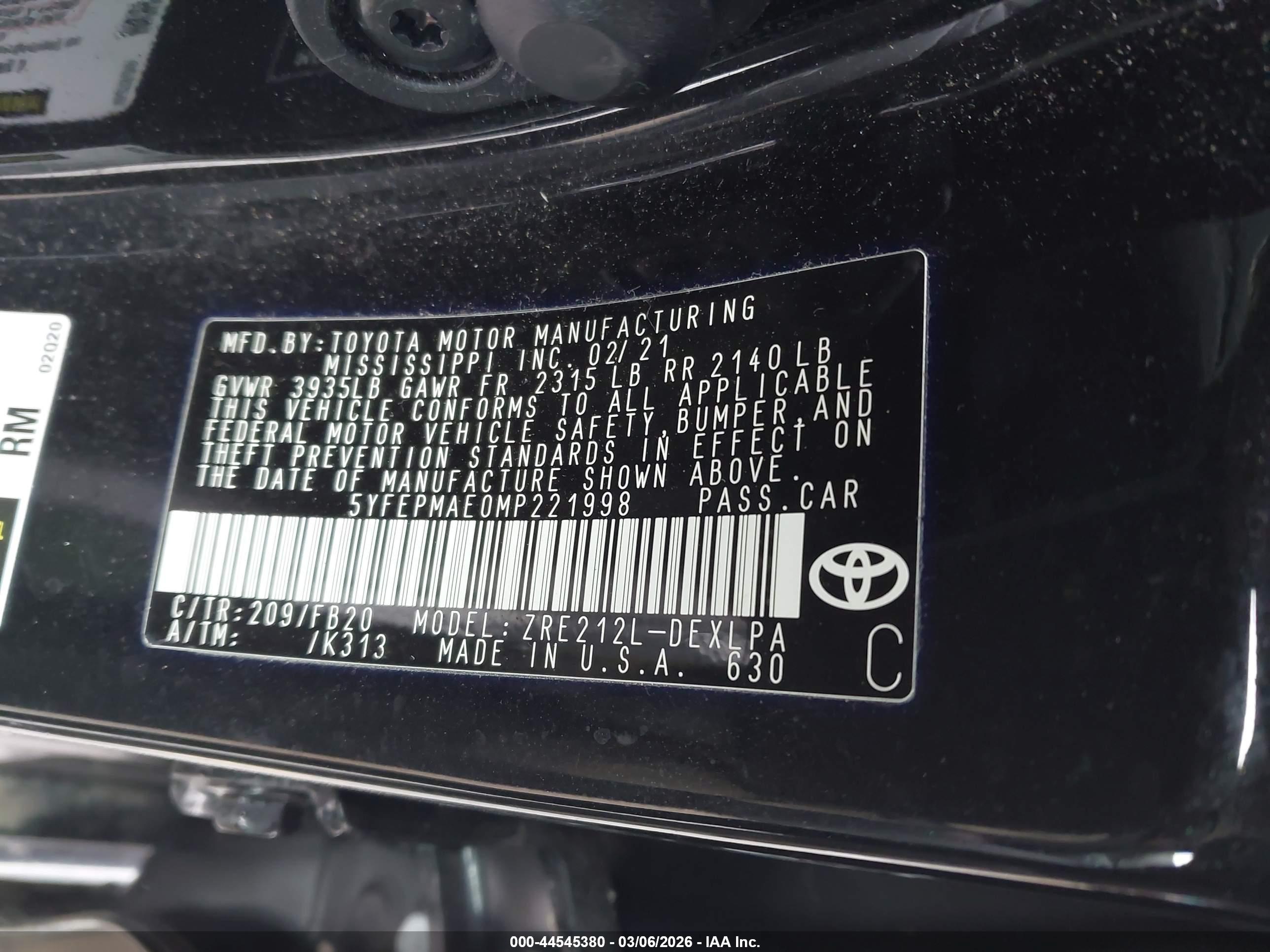 TOYOTA COROLLA image 9