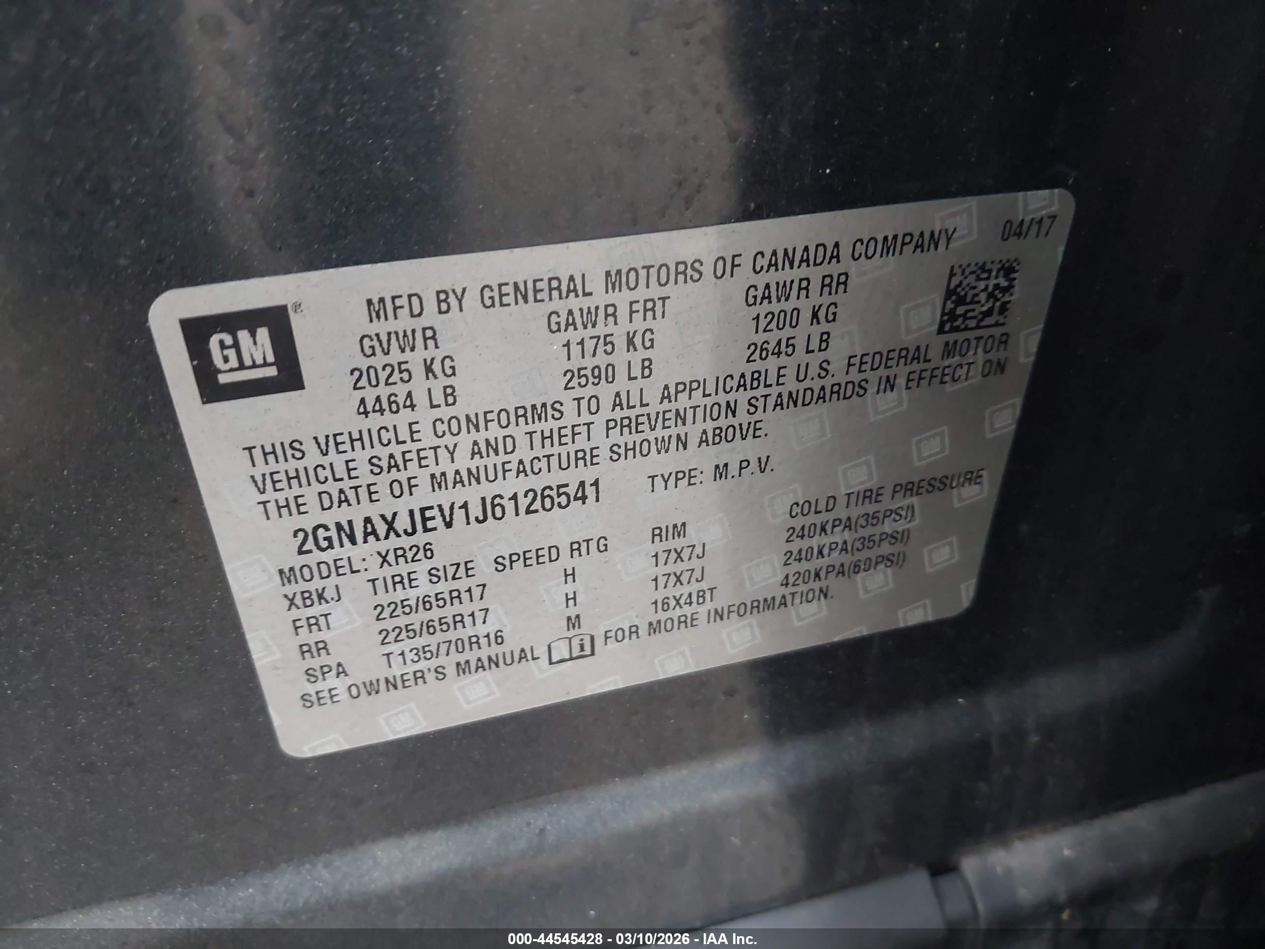 CHEVROLET EQUINOX image 9