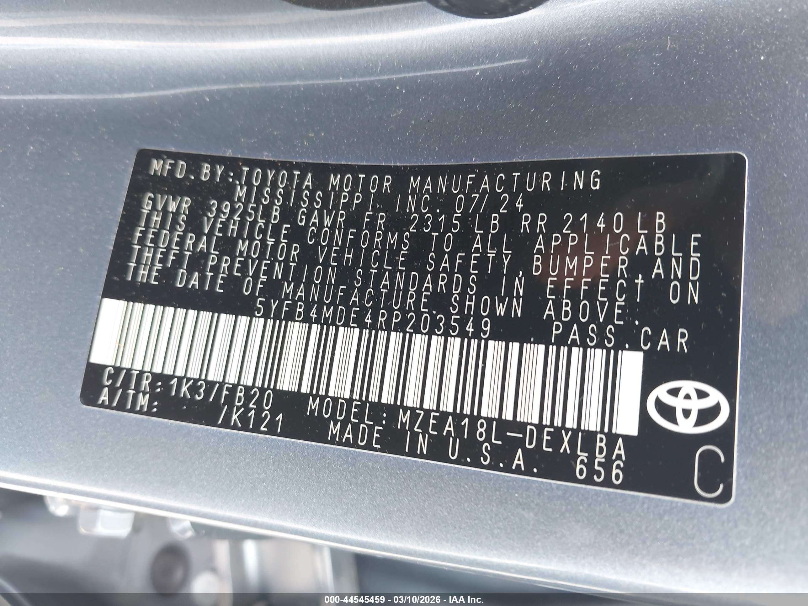 TOYOTA COROLLA image 9