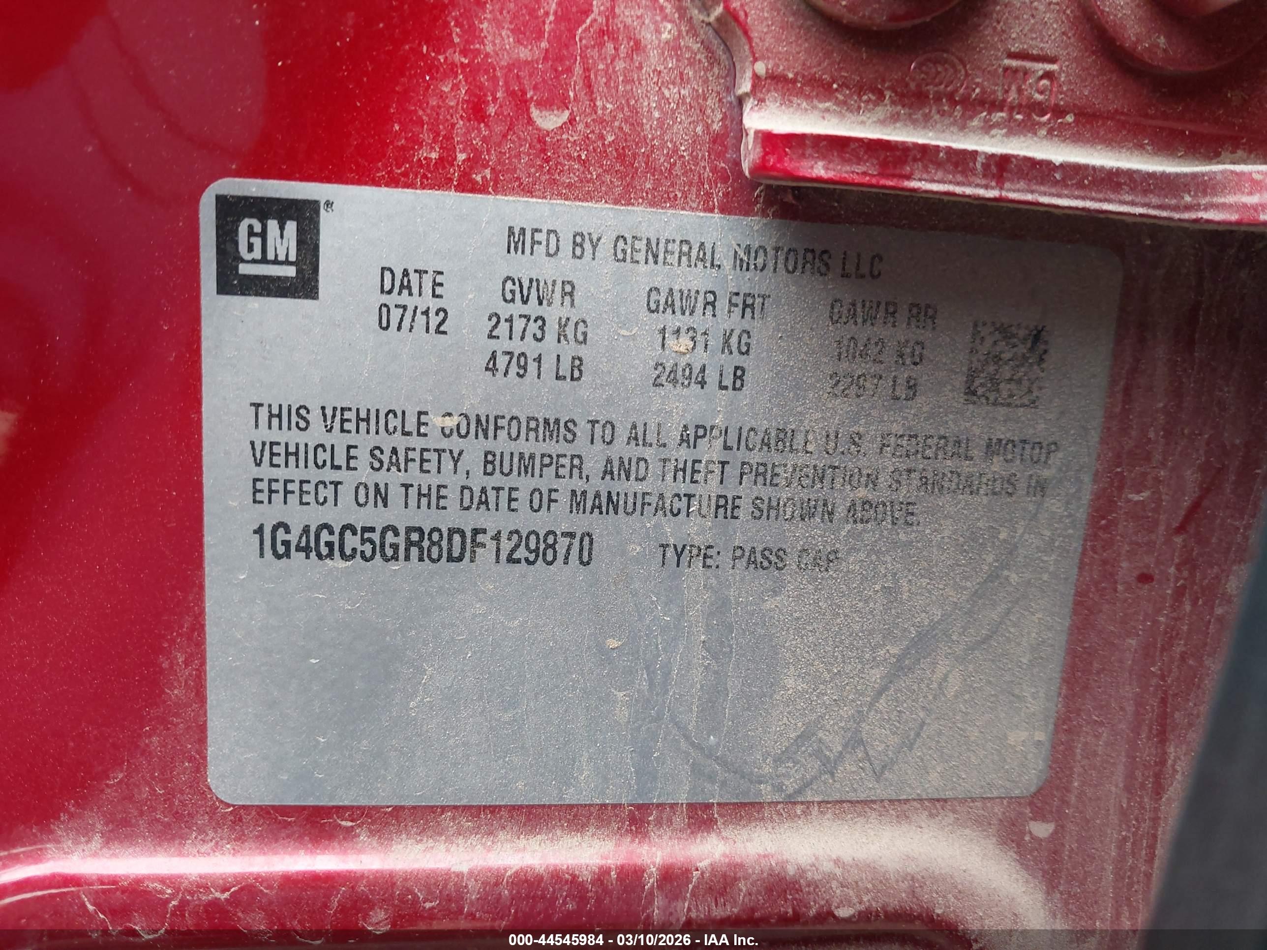 BUICK LACROSSE image 9
