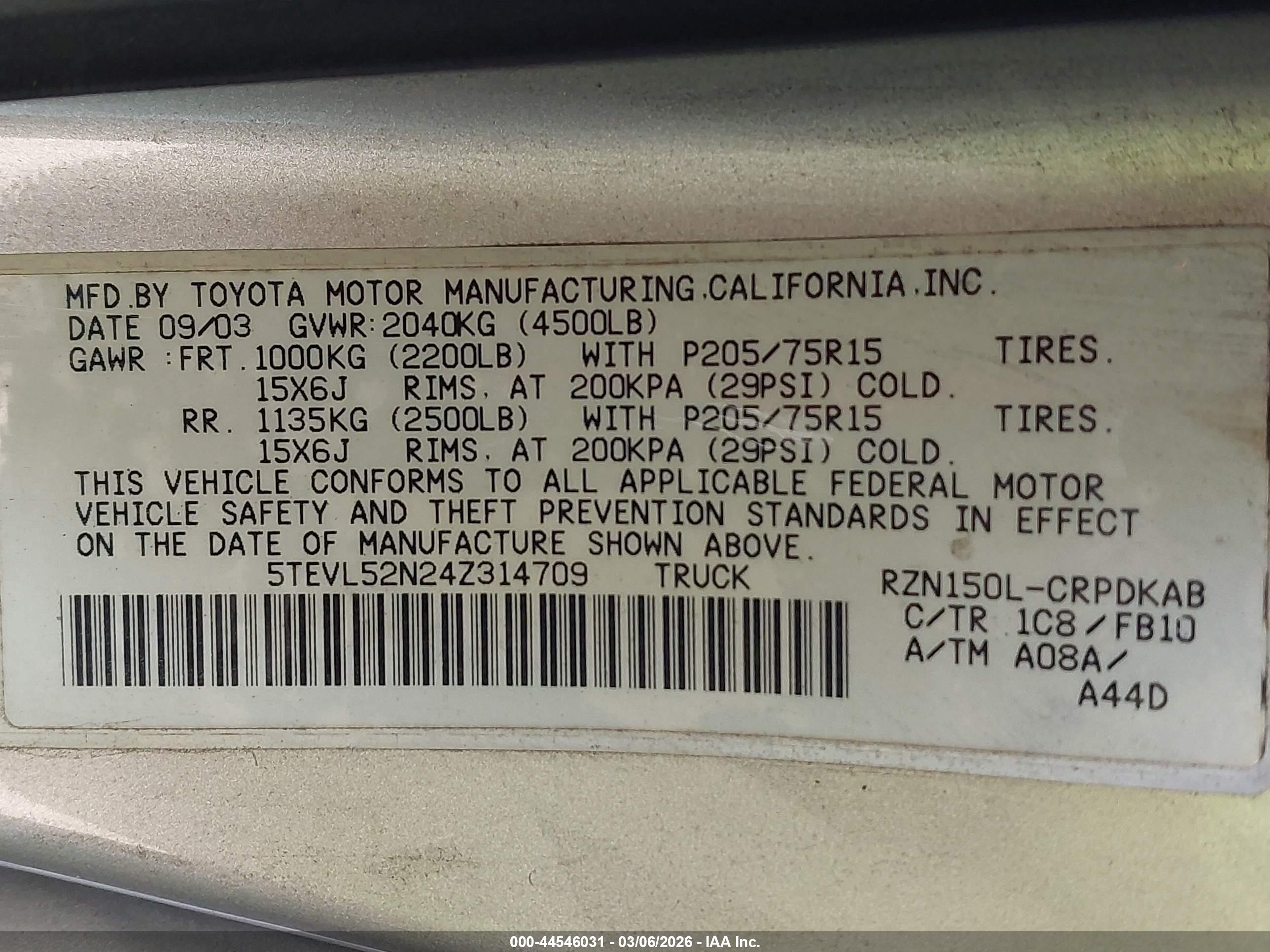 TOYOTA TACOMA image 9