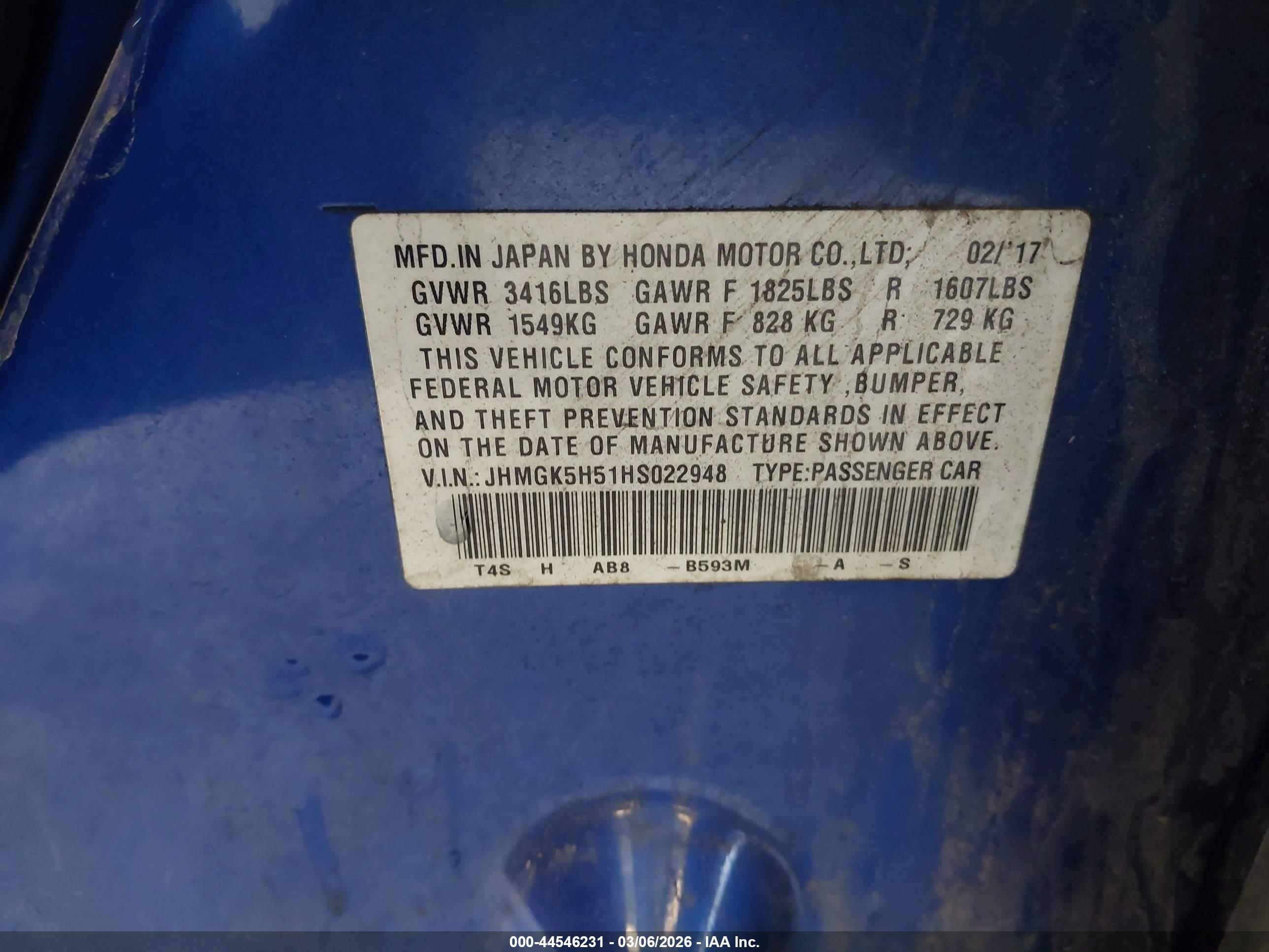HONDA FIT image 9