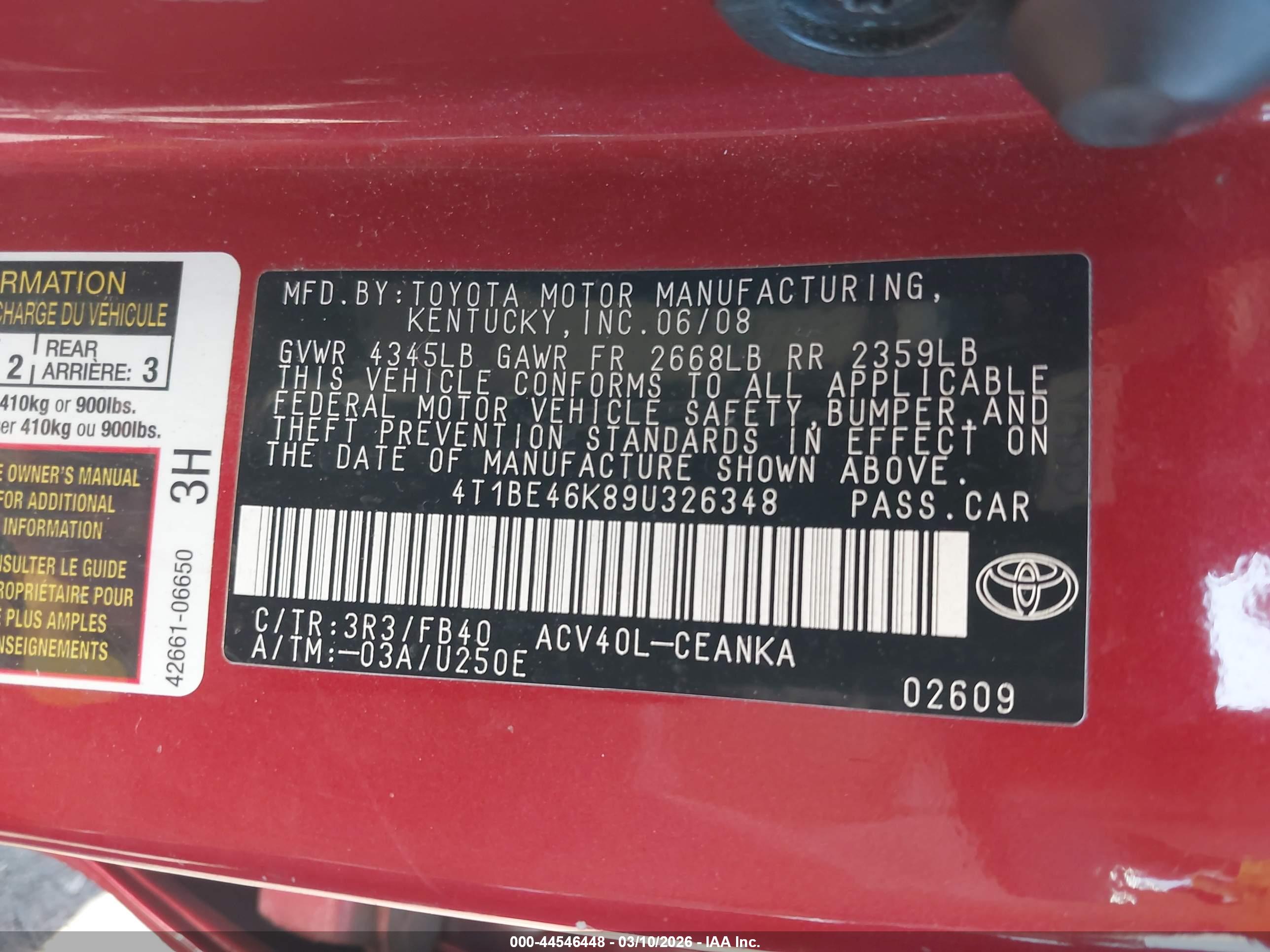 TOYOTA CAMRY image 9