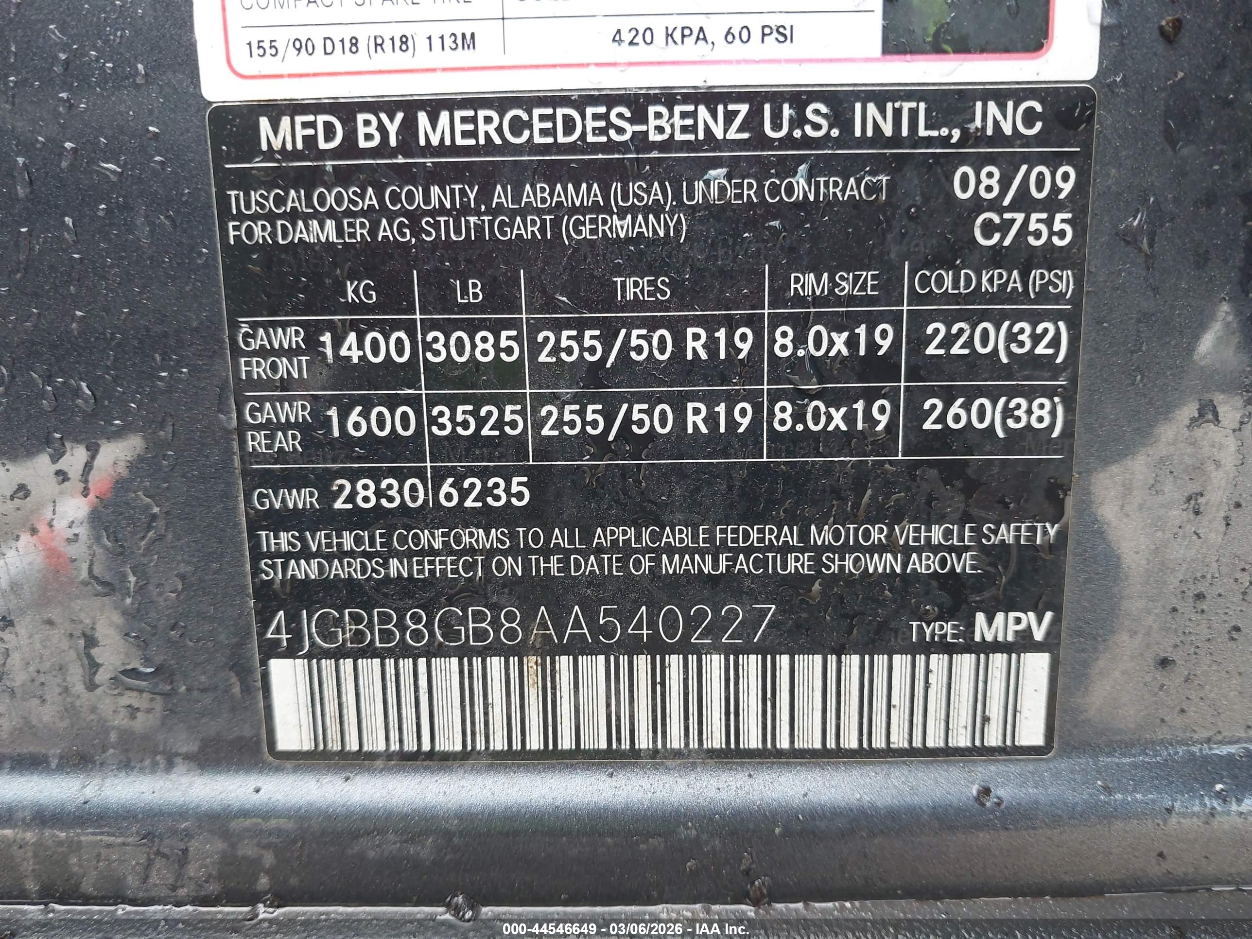 MERCEDES-BENZ ML image 9