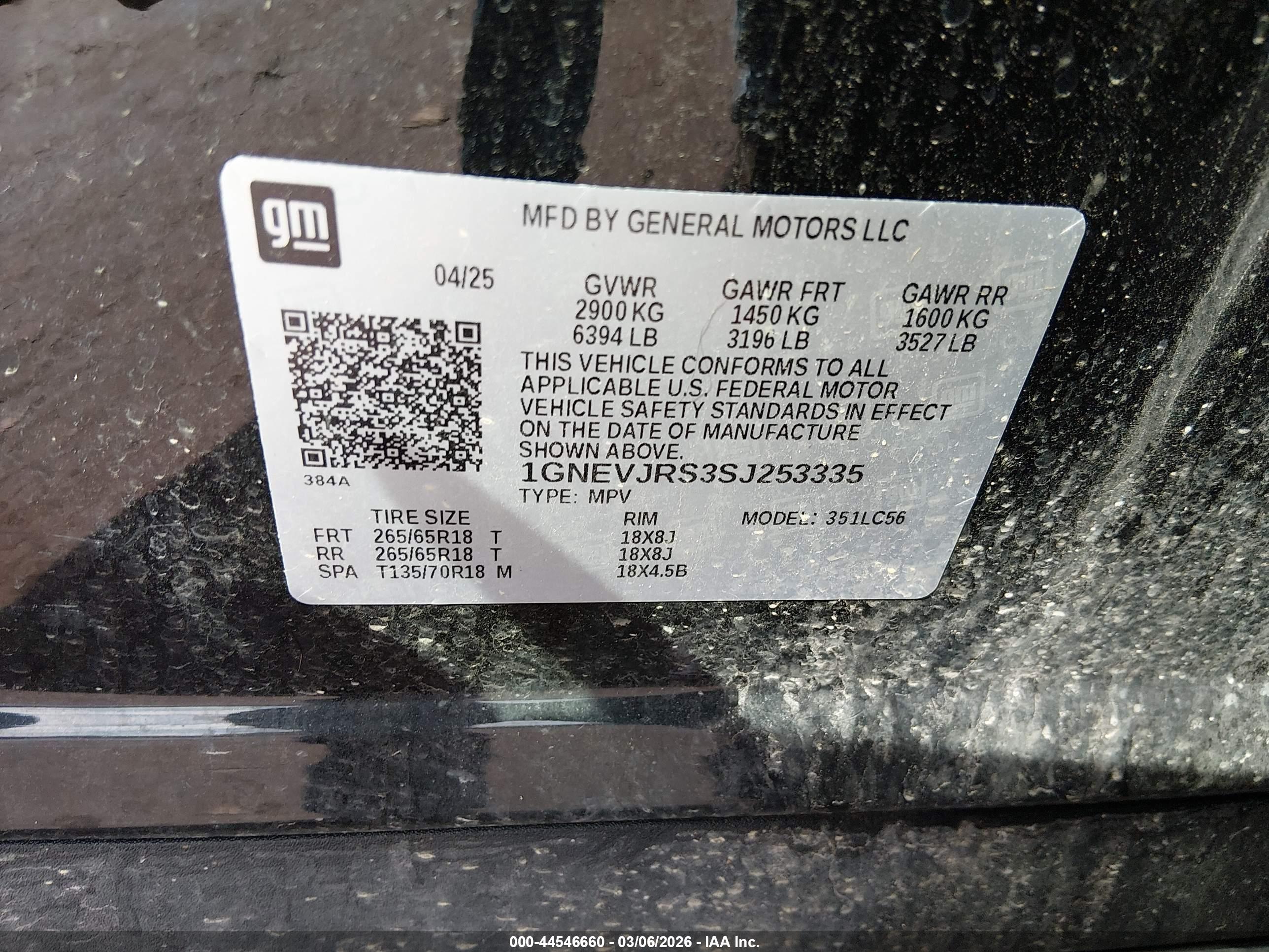 CHEVROLET TRAVERSE image 9