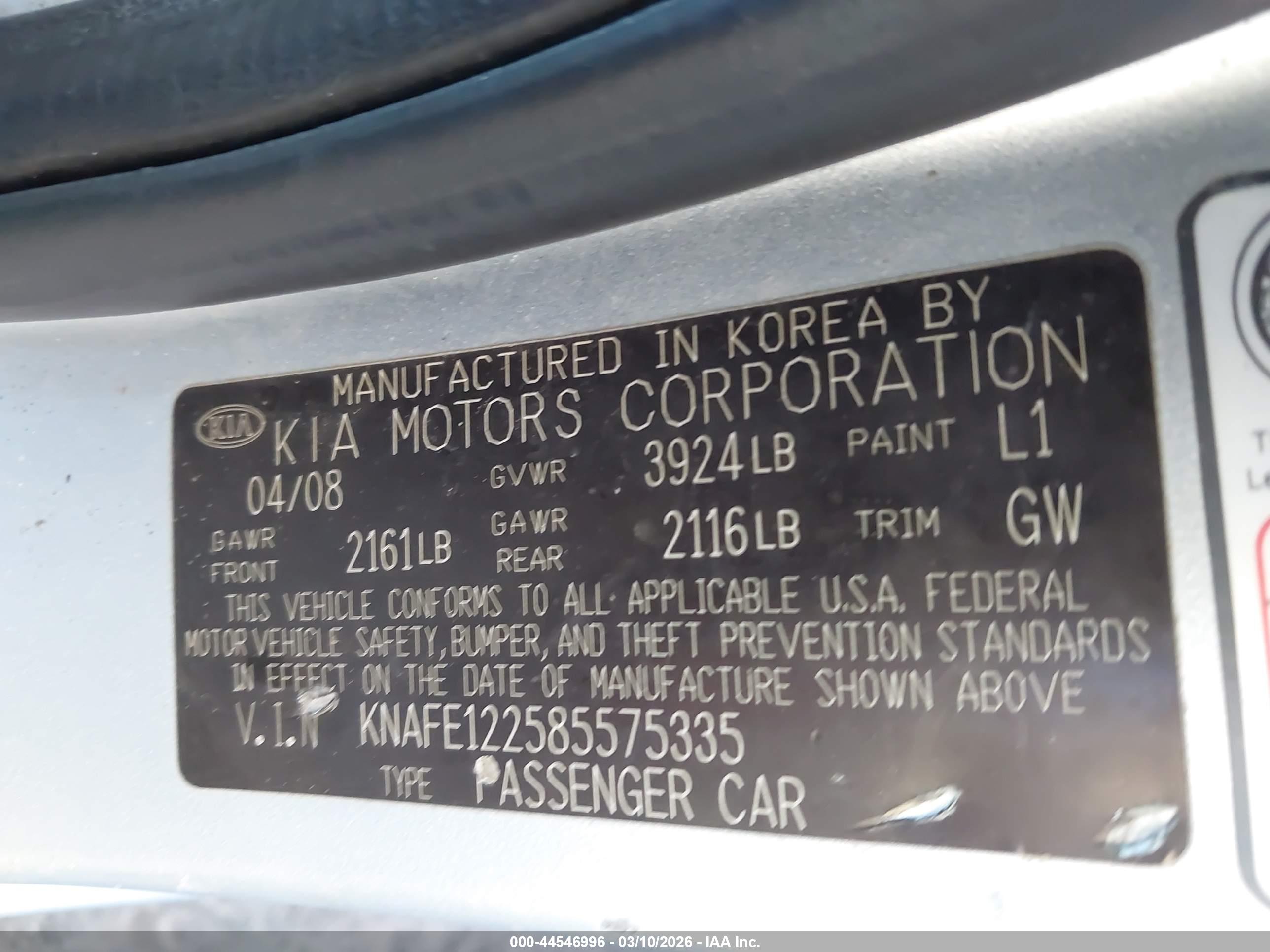 KIA SPECTRA image 9