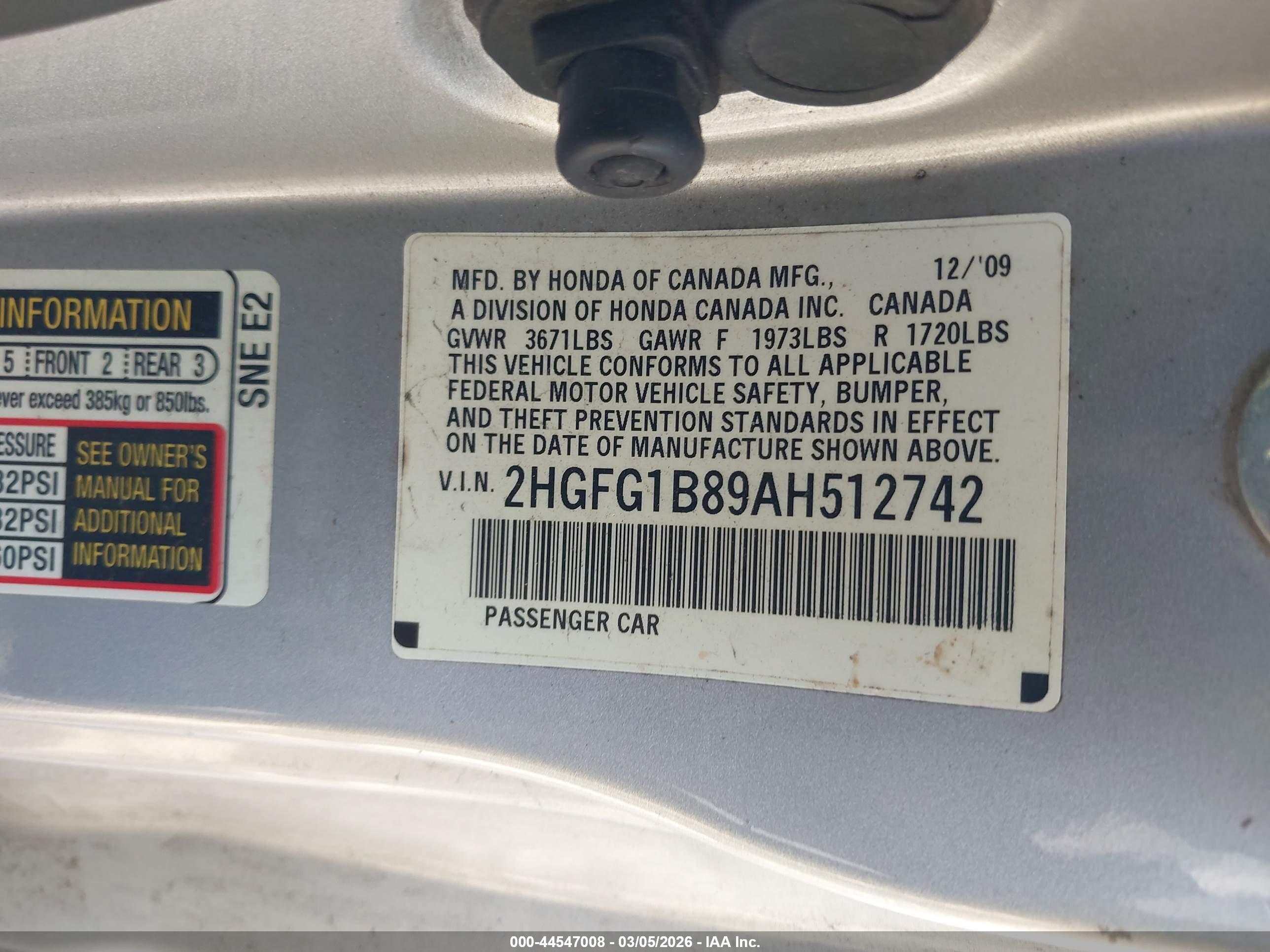 HONDA CIVIC image 9