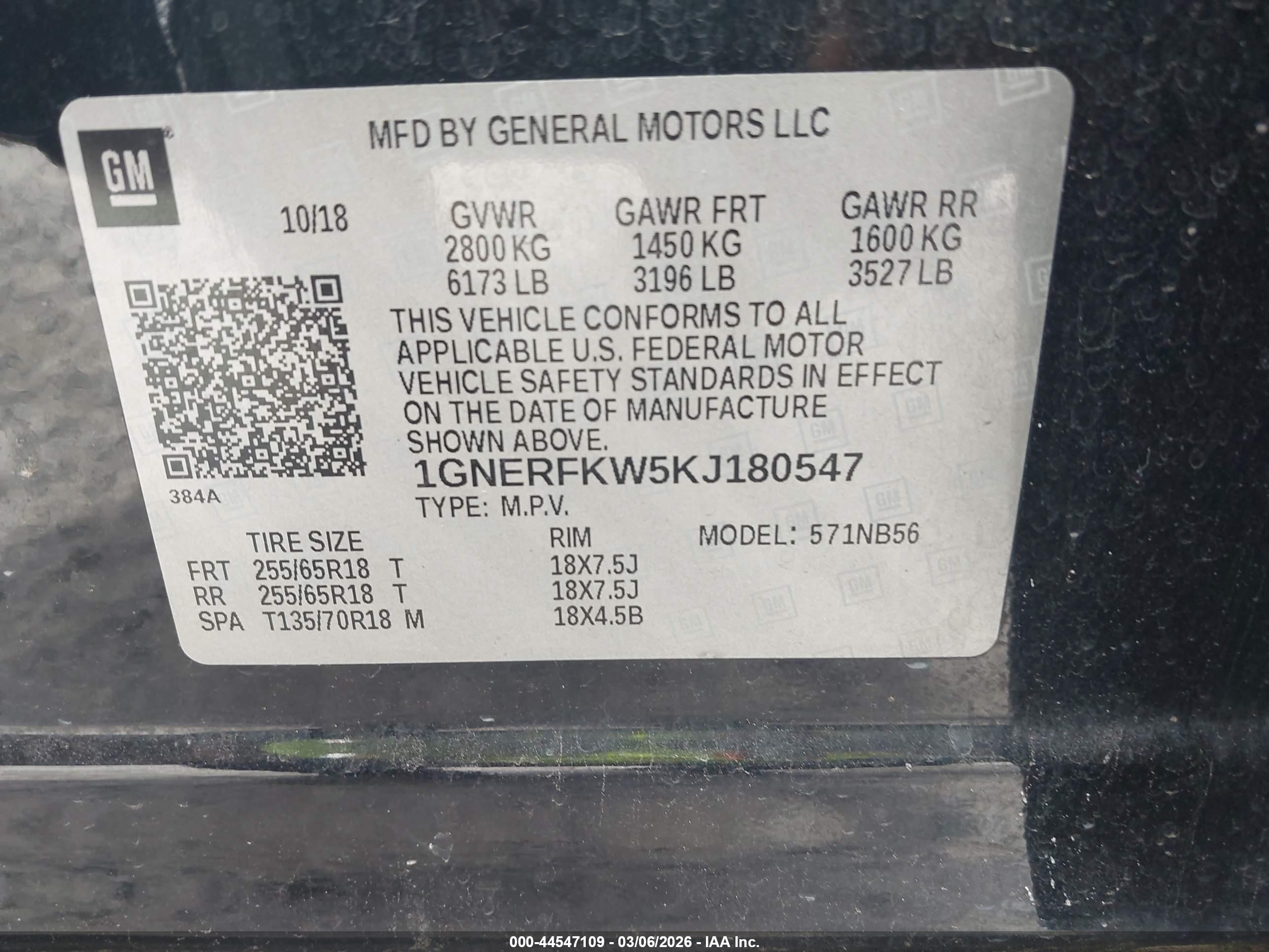 CHEVROLET TRAVERSE image 9