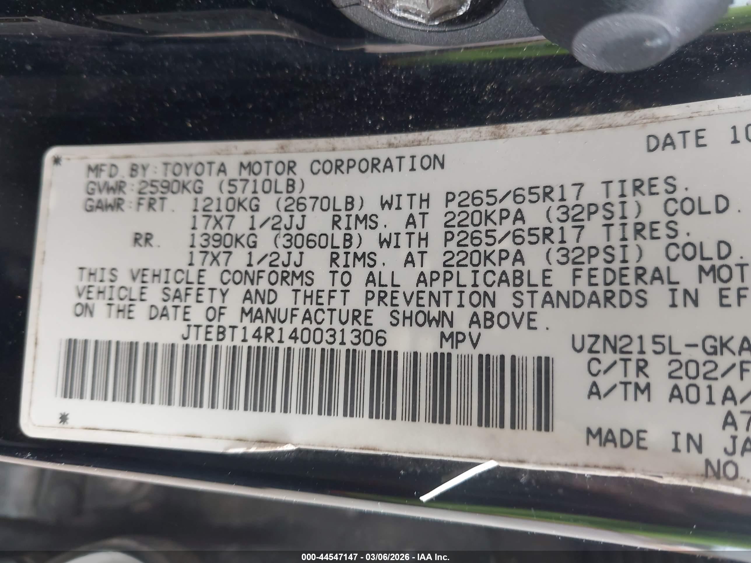 TOYOTA 4RUNNER image 9