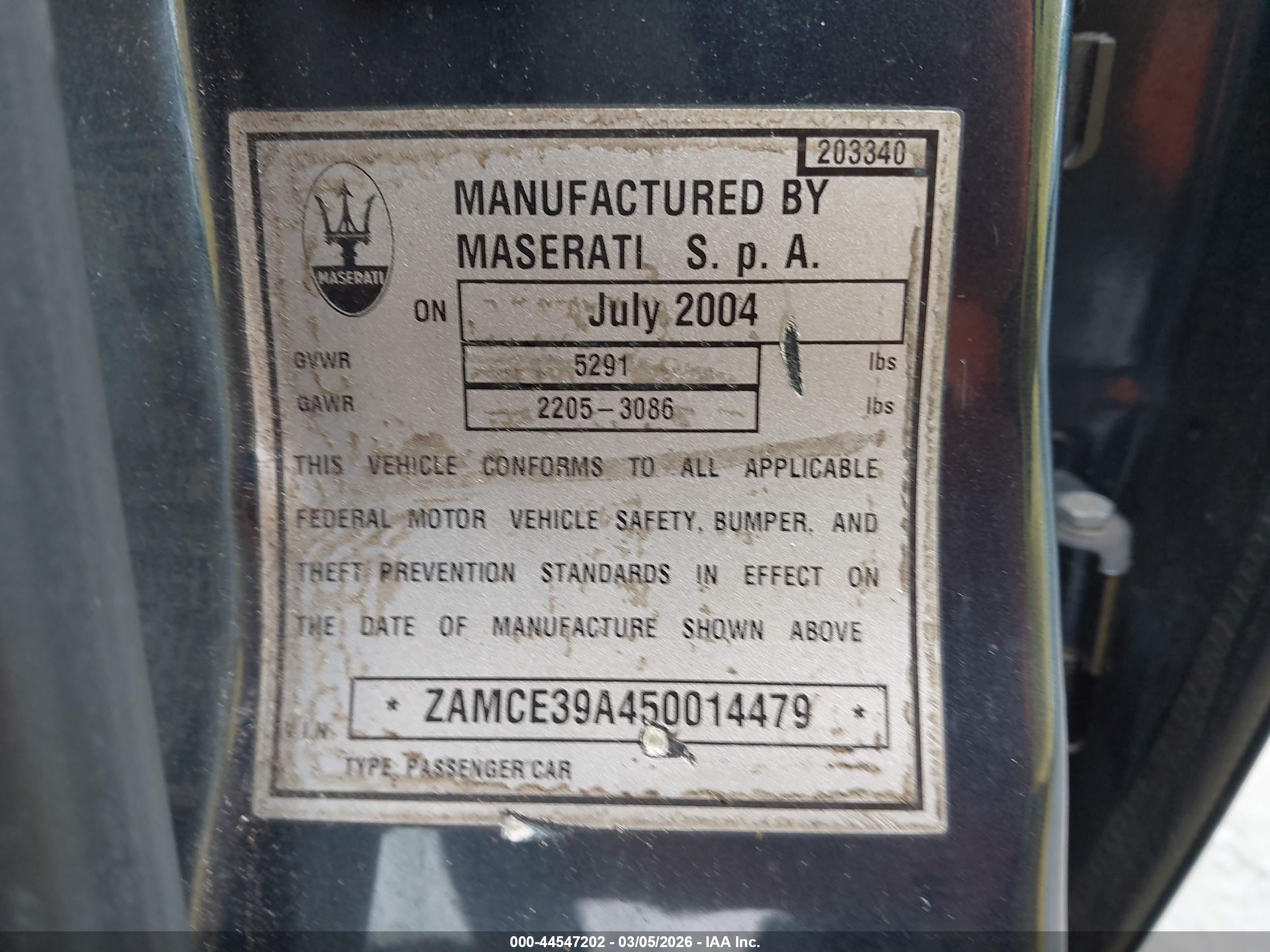 MASERATI QUATTROPORTE image 9