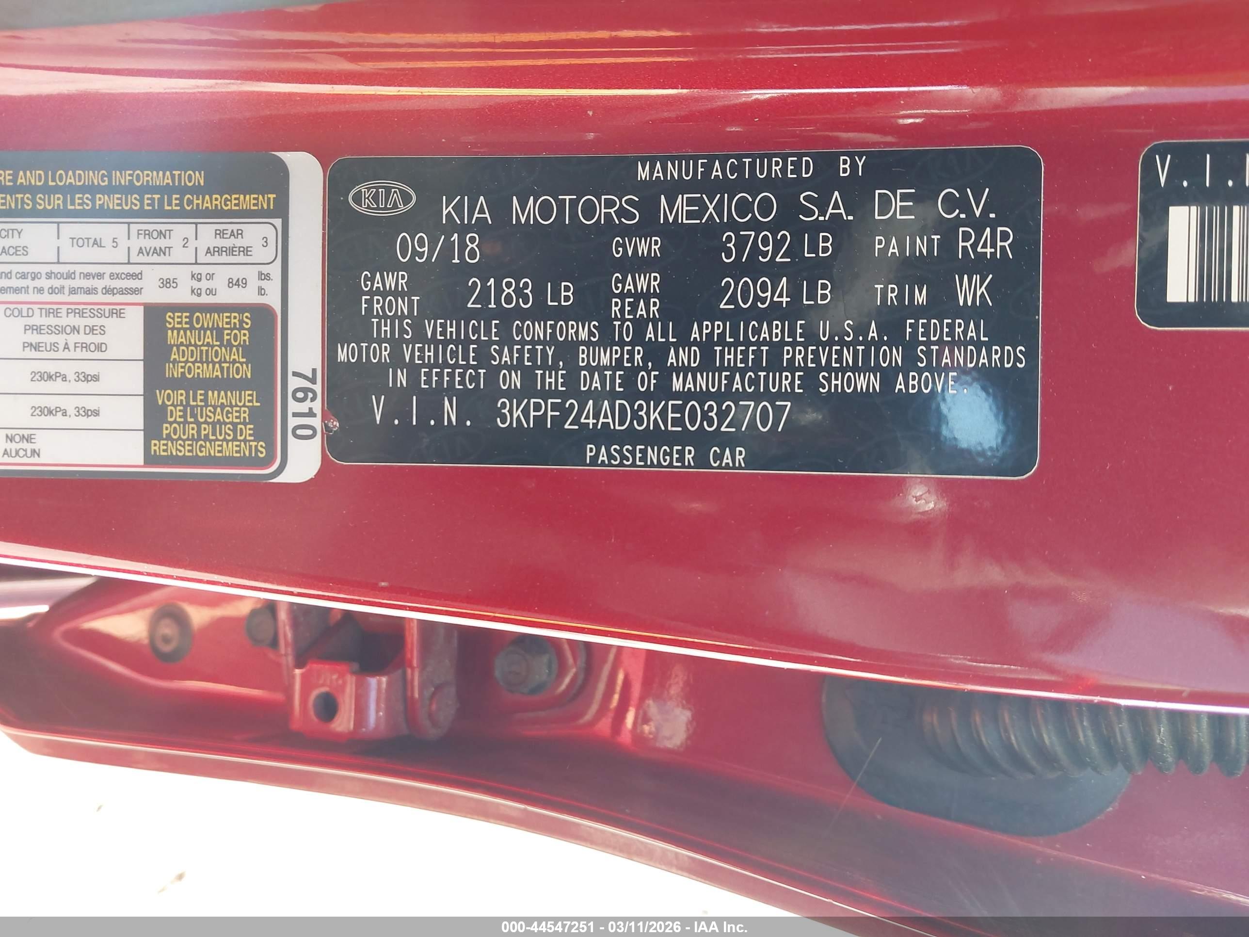 KIA FORTE image 9