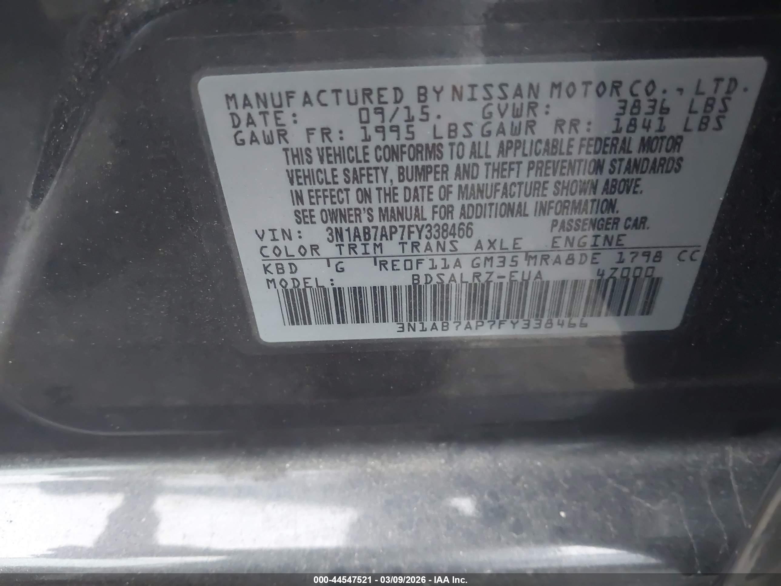 NISSAN SENTRA image 9