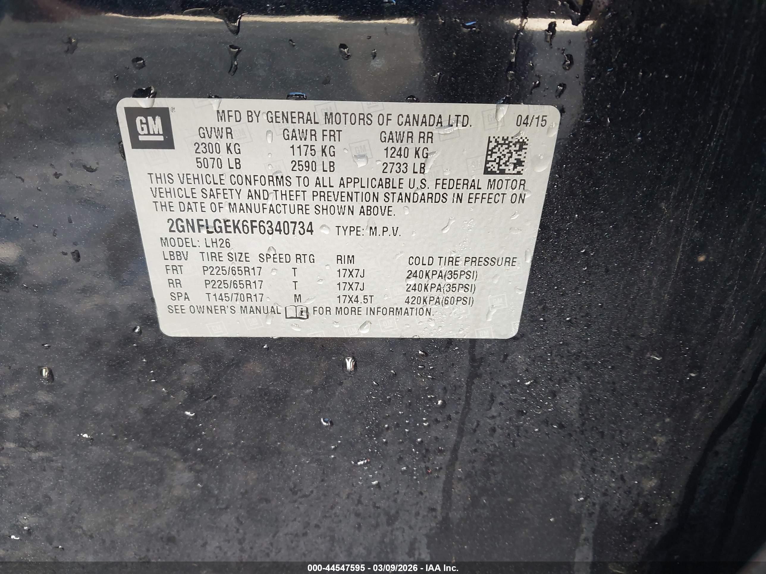 CHEVROLET EQUINOX image 9