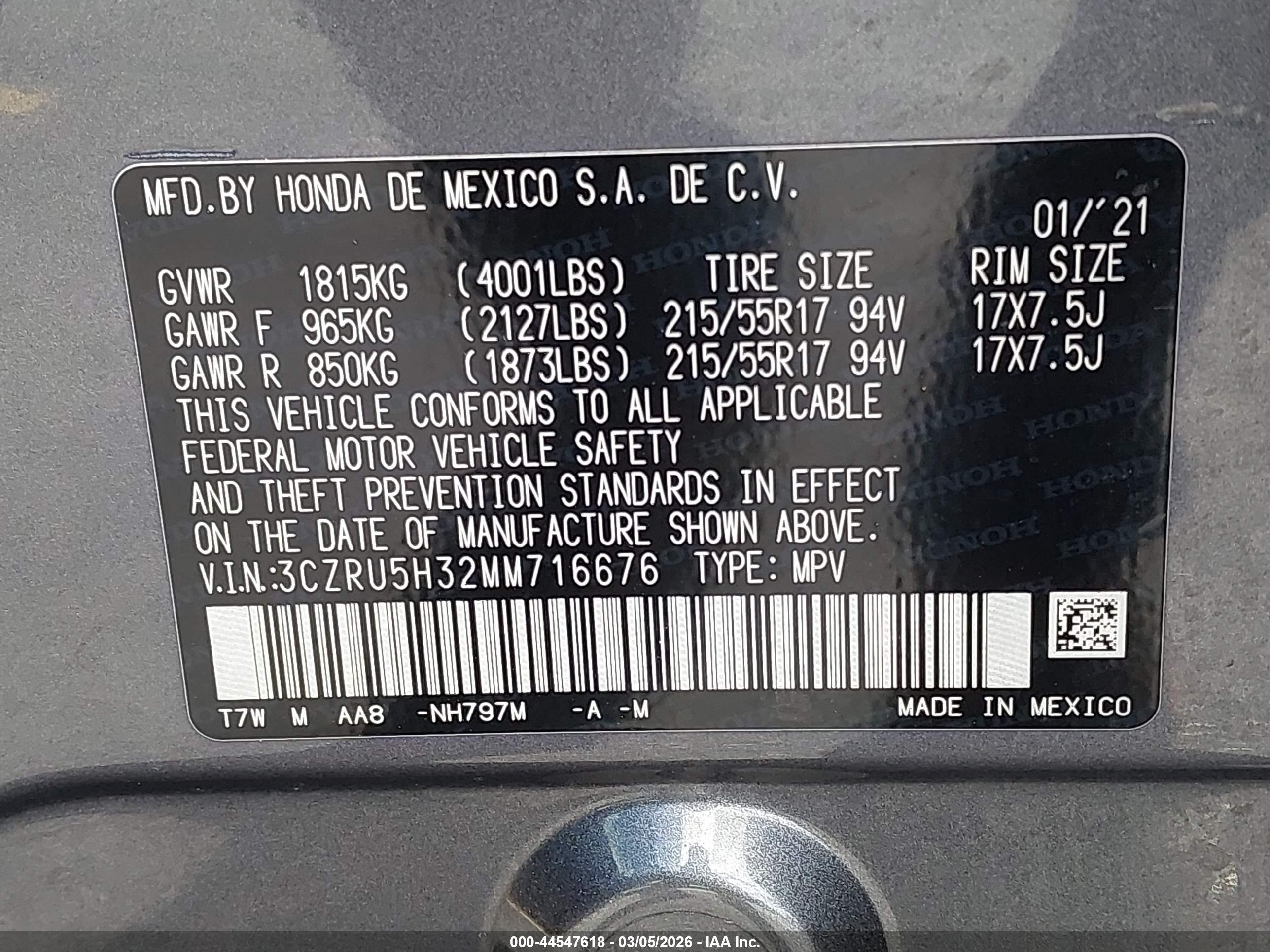 HONDA HR-V image 9
