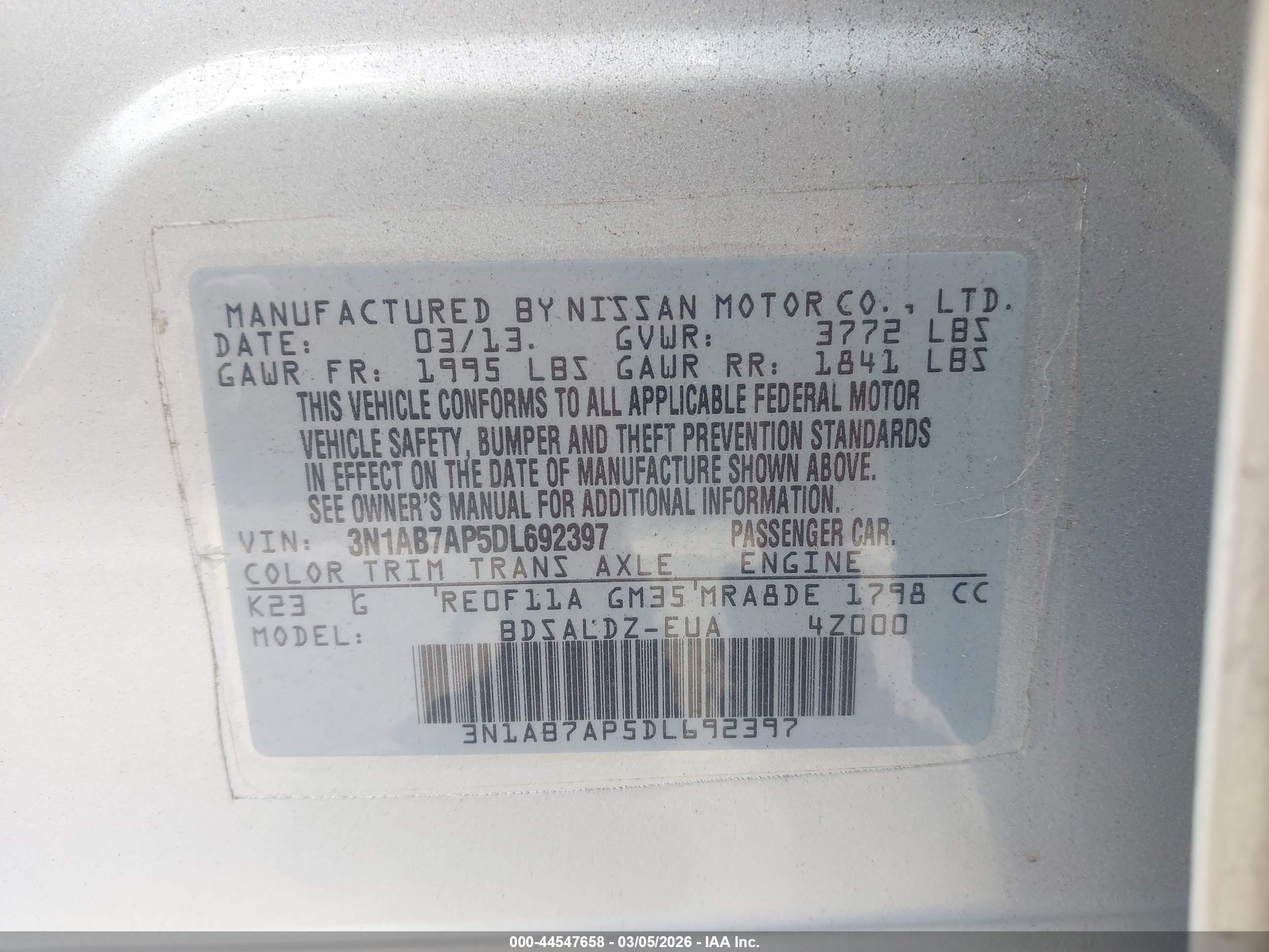 NISSAN SENTRA image 9