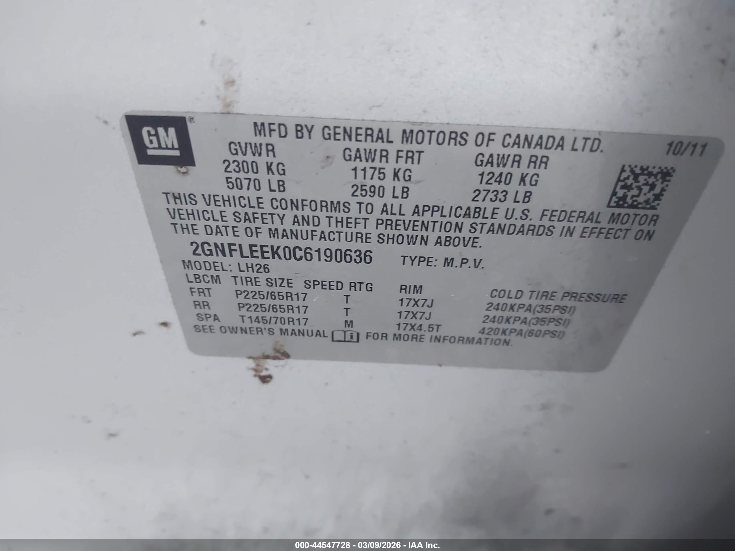 CHEVROLET EQUINOX image 9