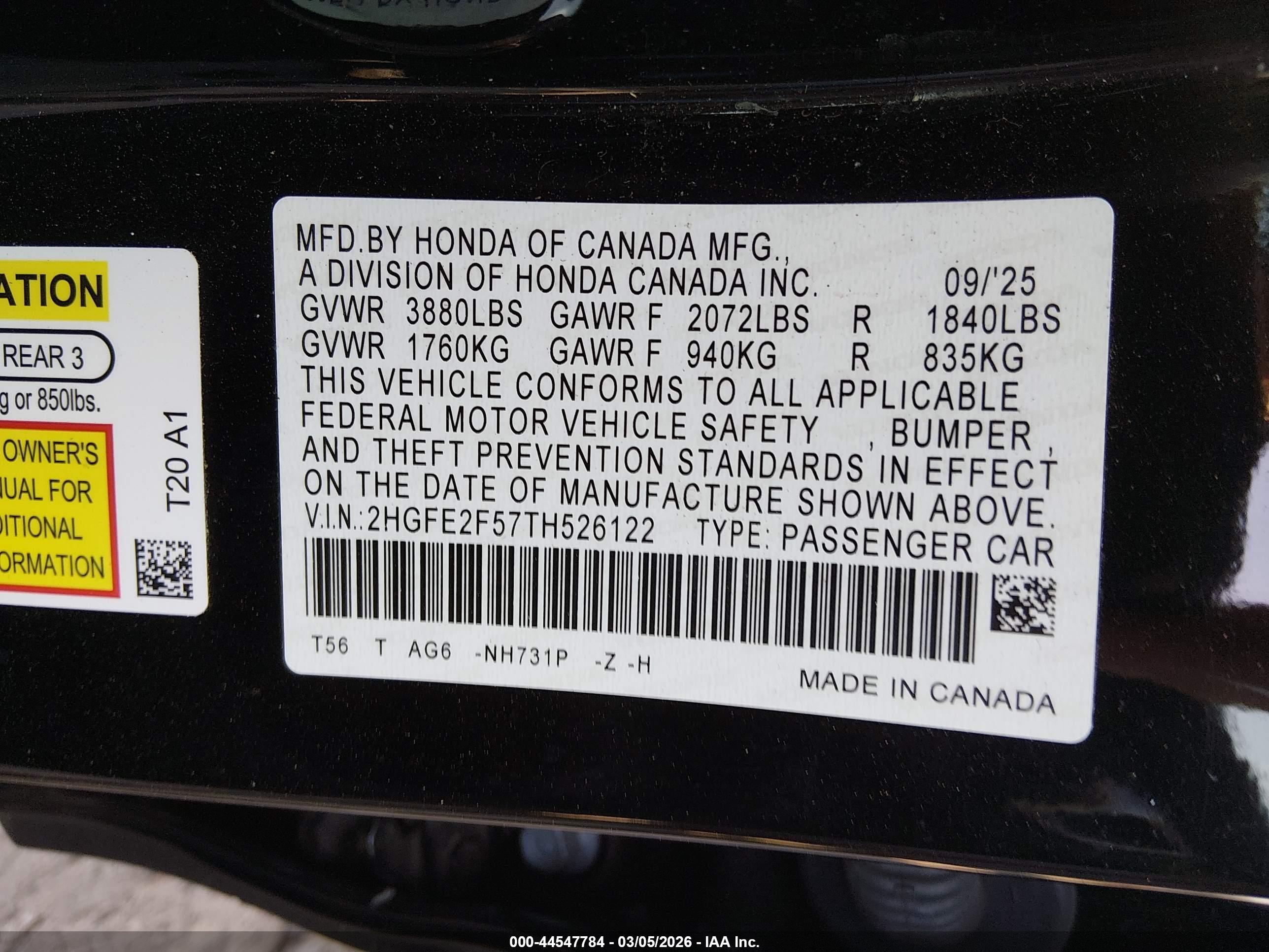 HONDA CIVIC image 9