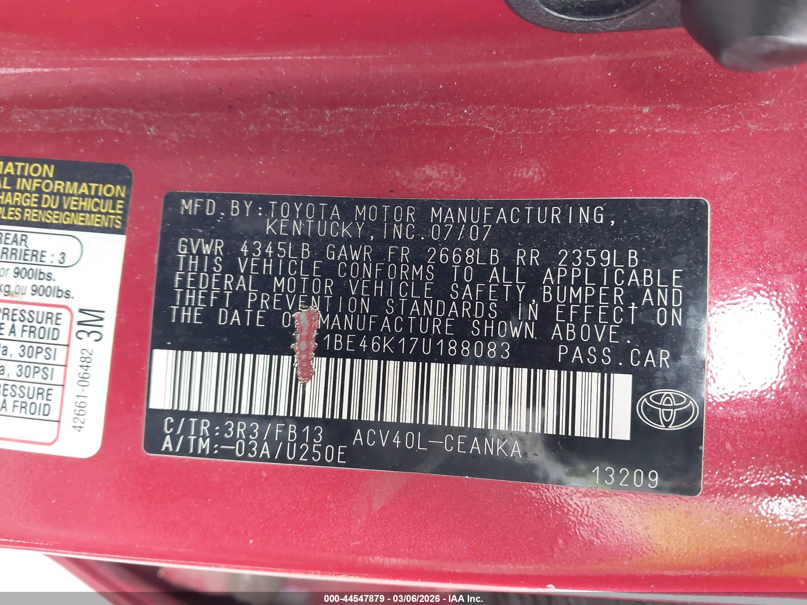 TOYOTA CAMRY image 9