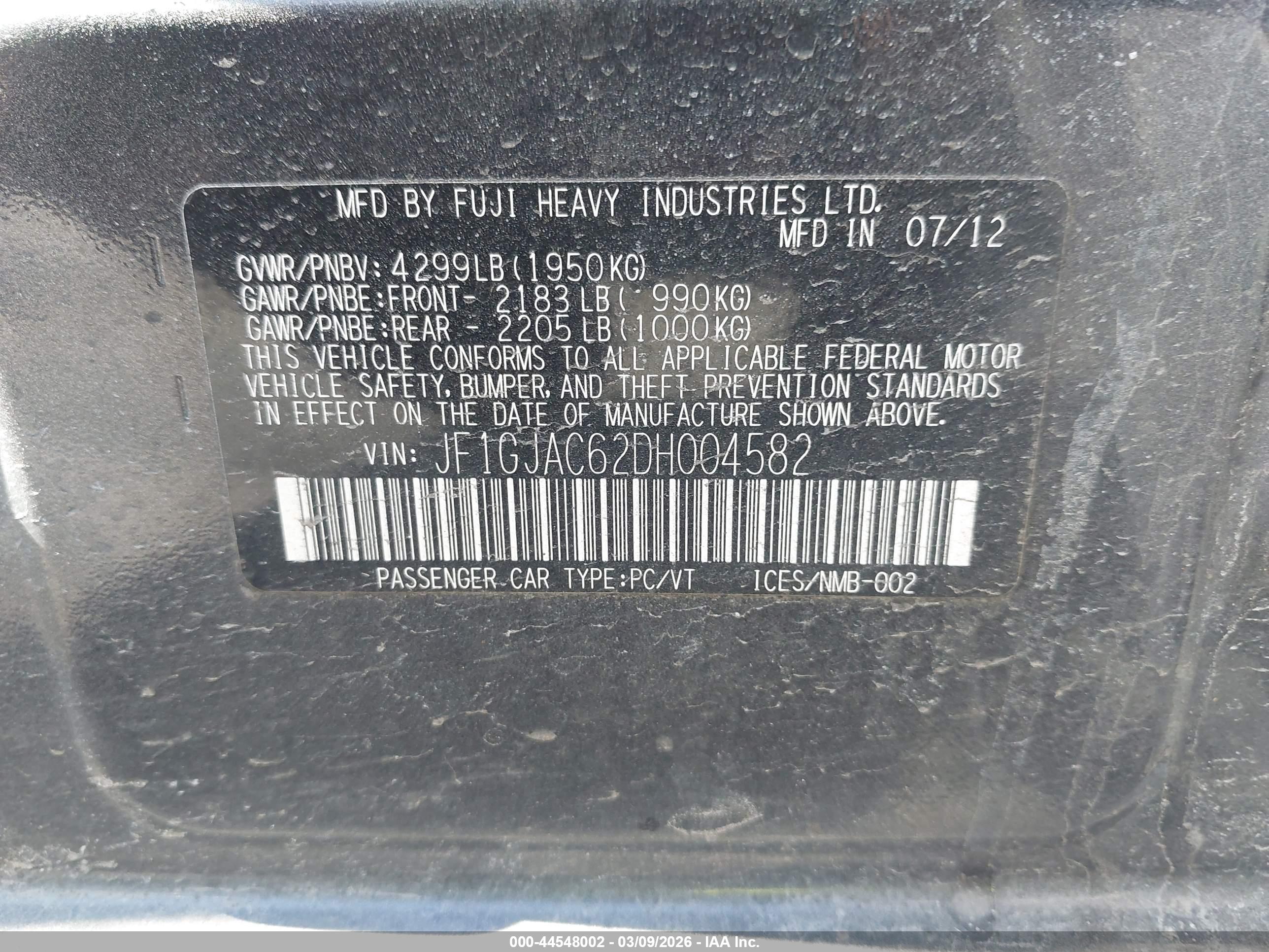 SUBARU IMPREZA image 9