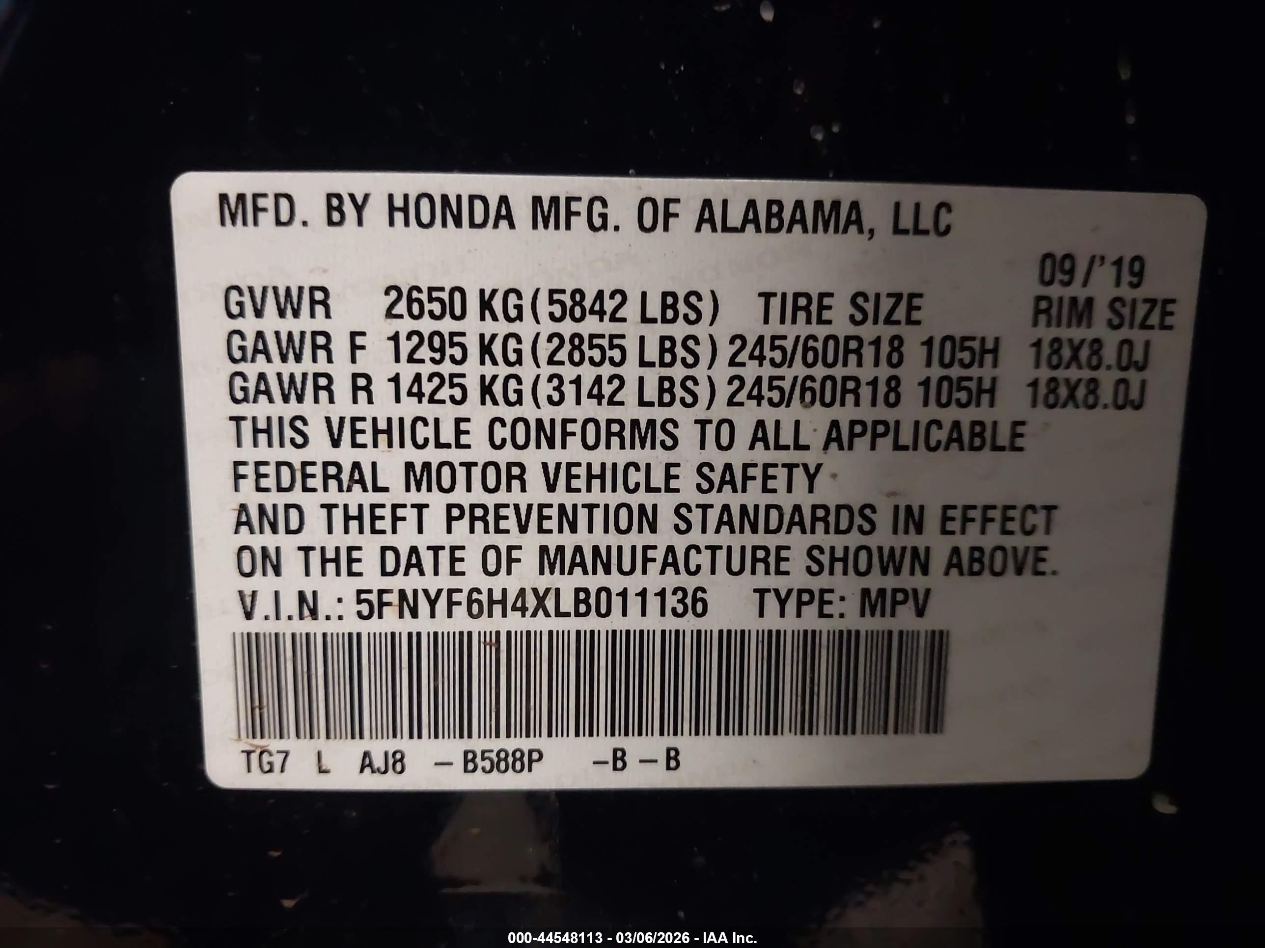 HONDA PILOT image 9