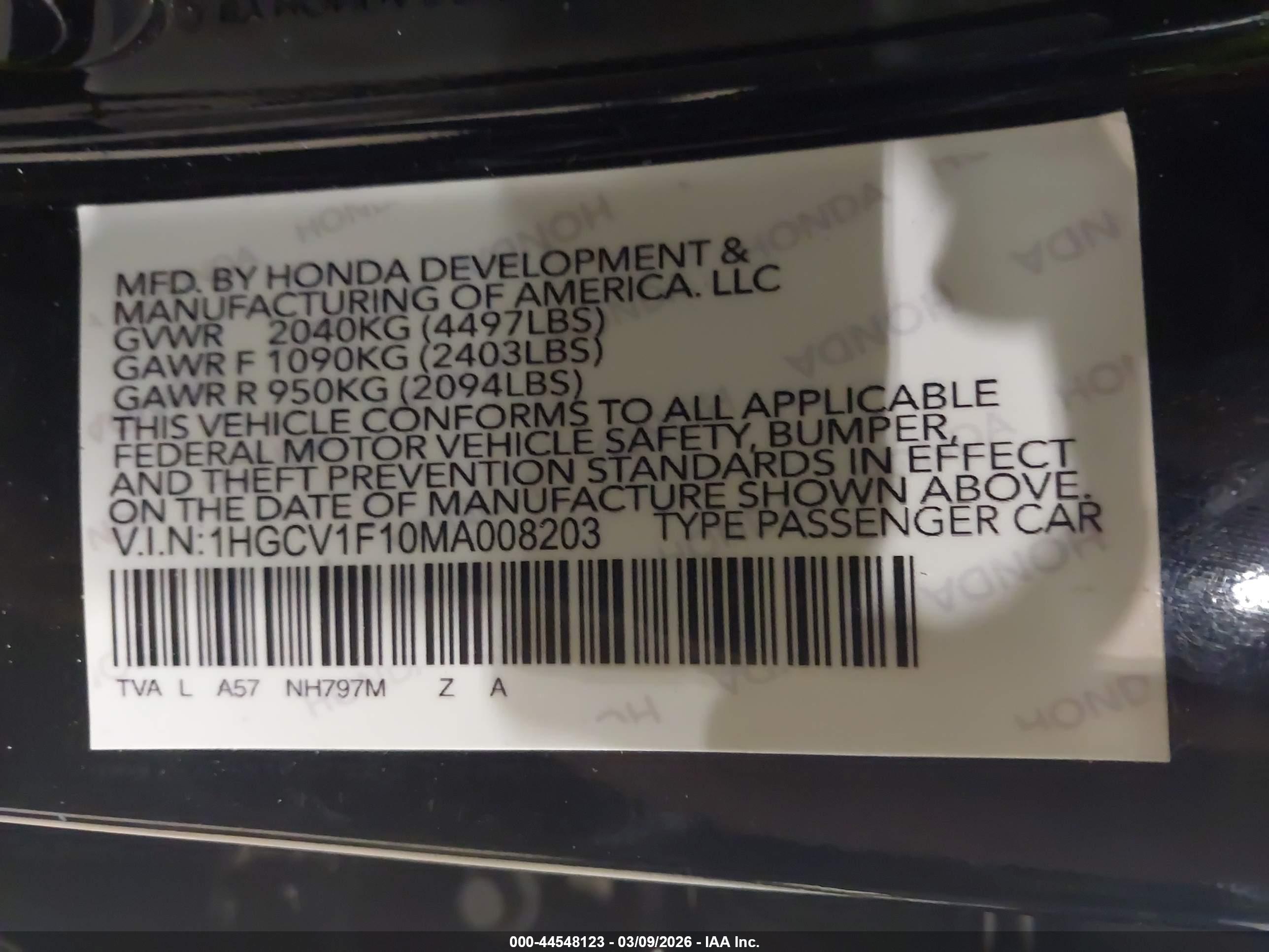 HONDA ACCORD image 9
