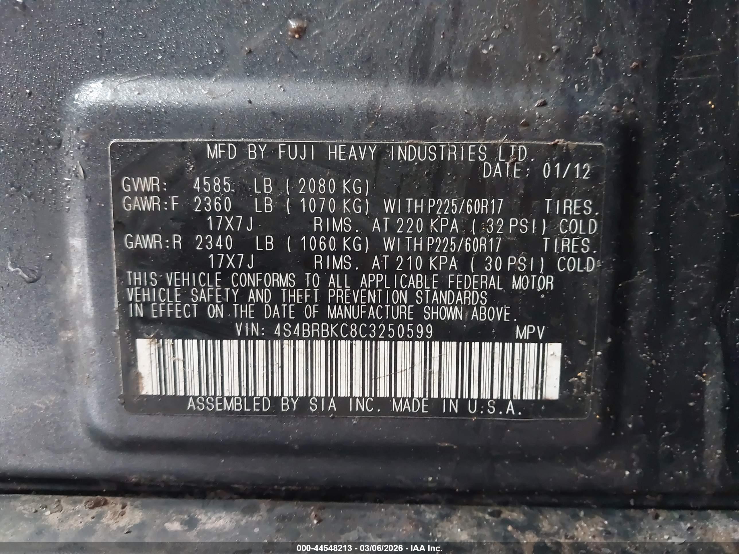 SUBARU OUTBACK image 9