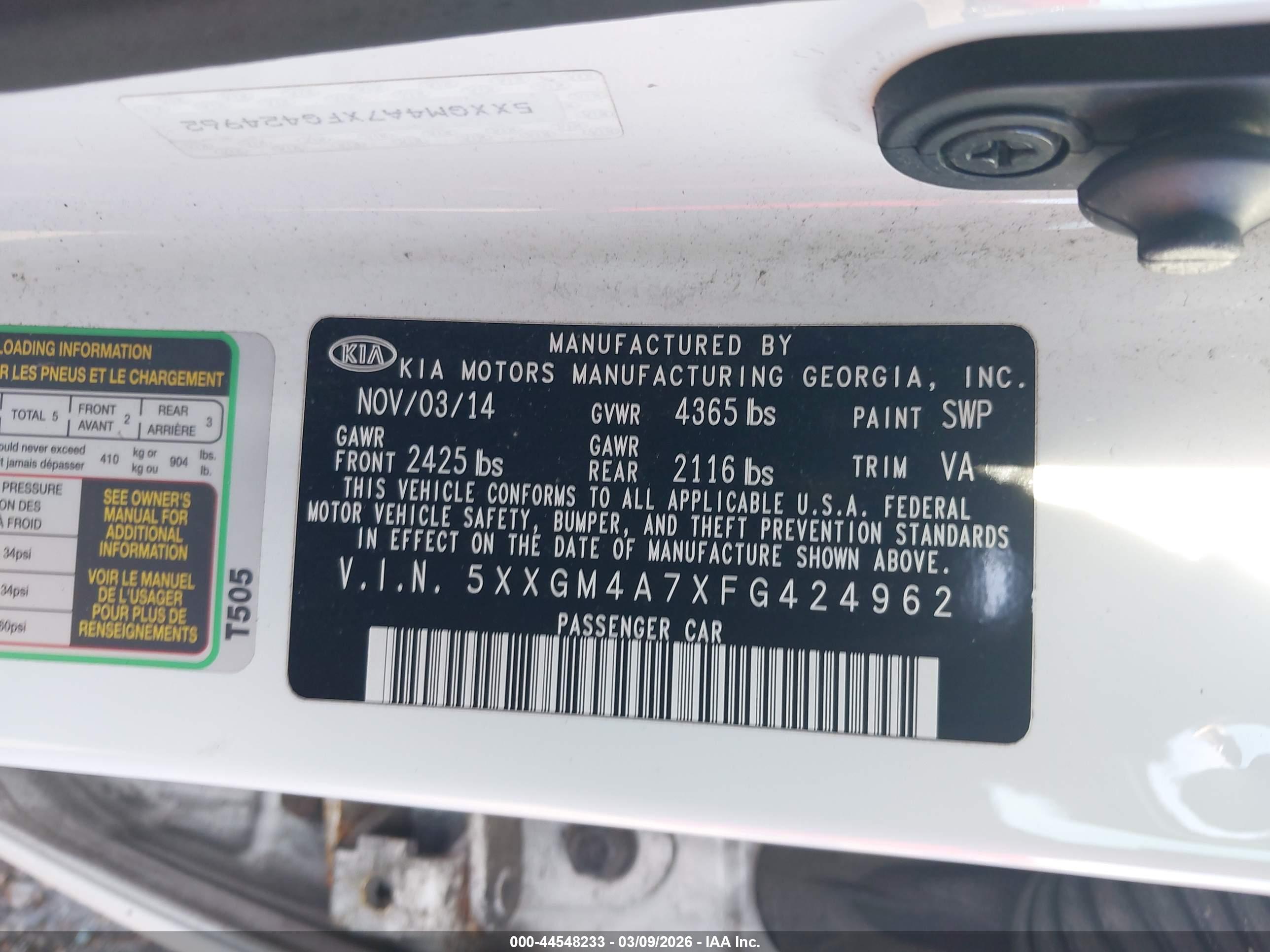KIA OPTIMA image 9