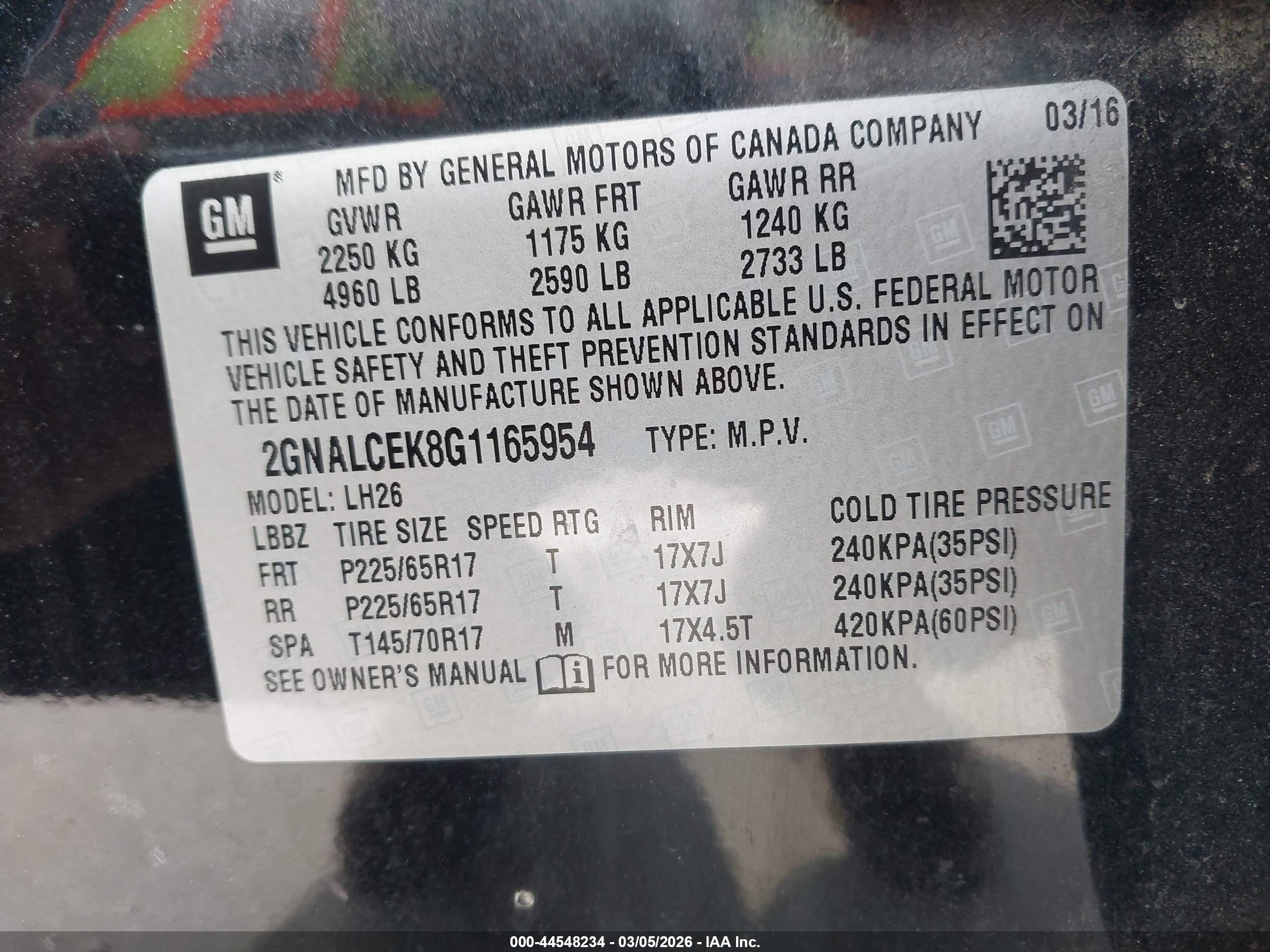 CHEVROLET EQUINOX image 9