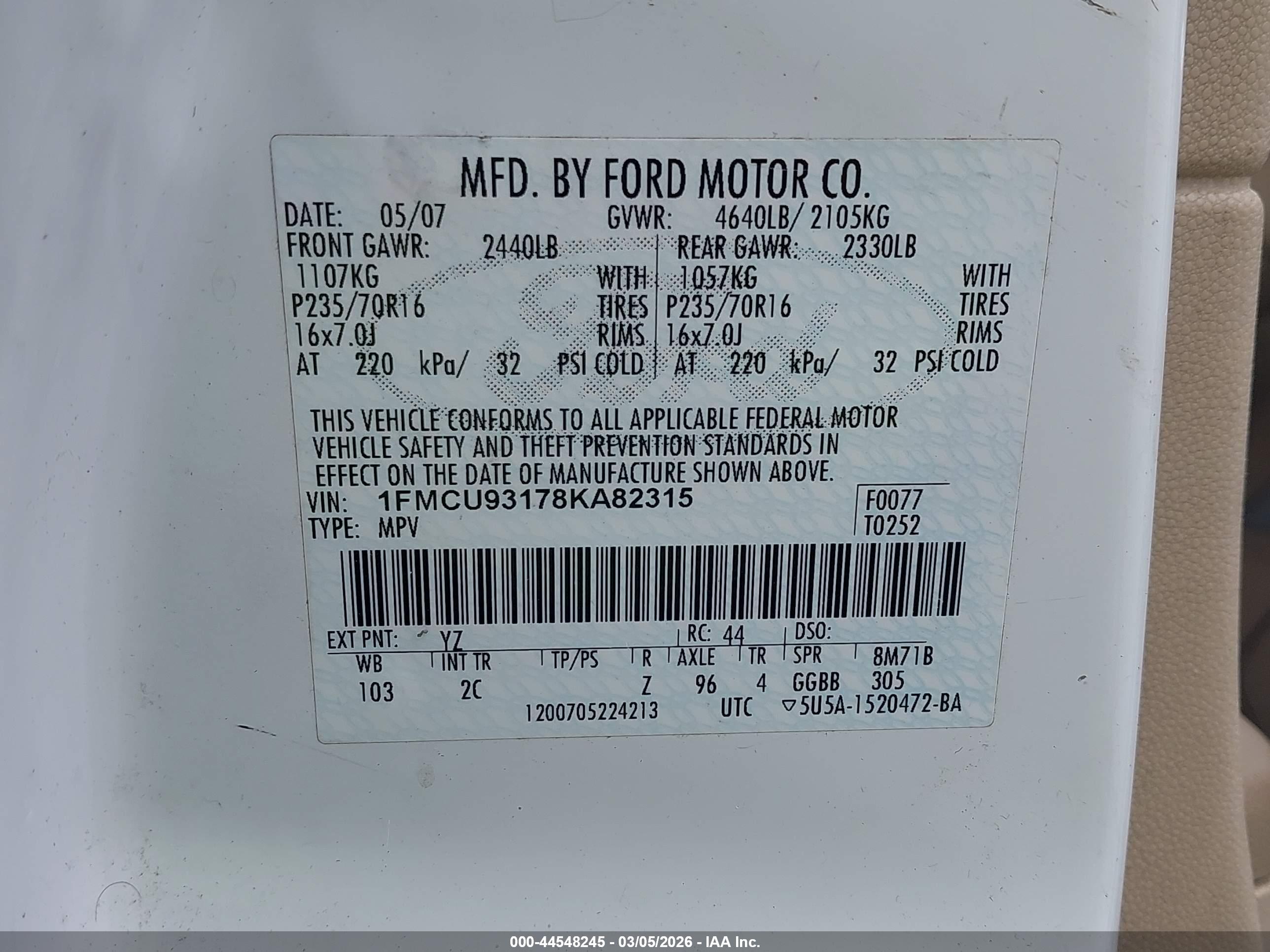 FORD ESCAPE image 9