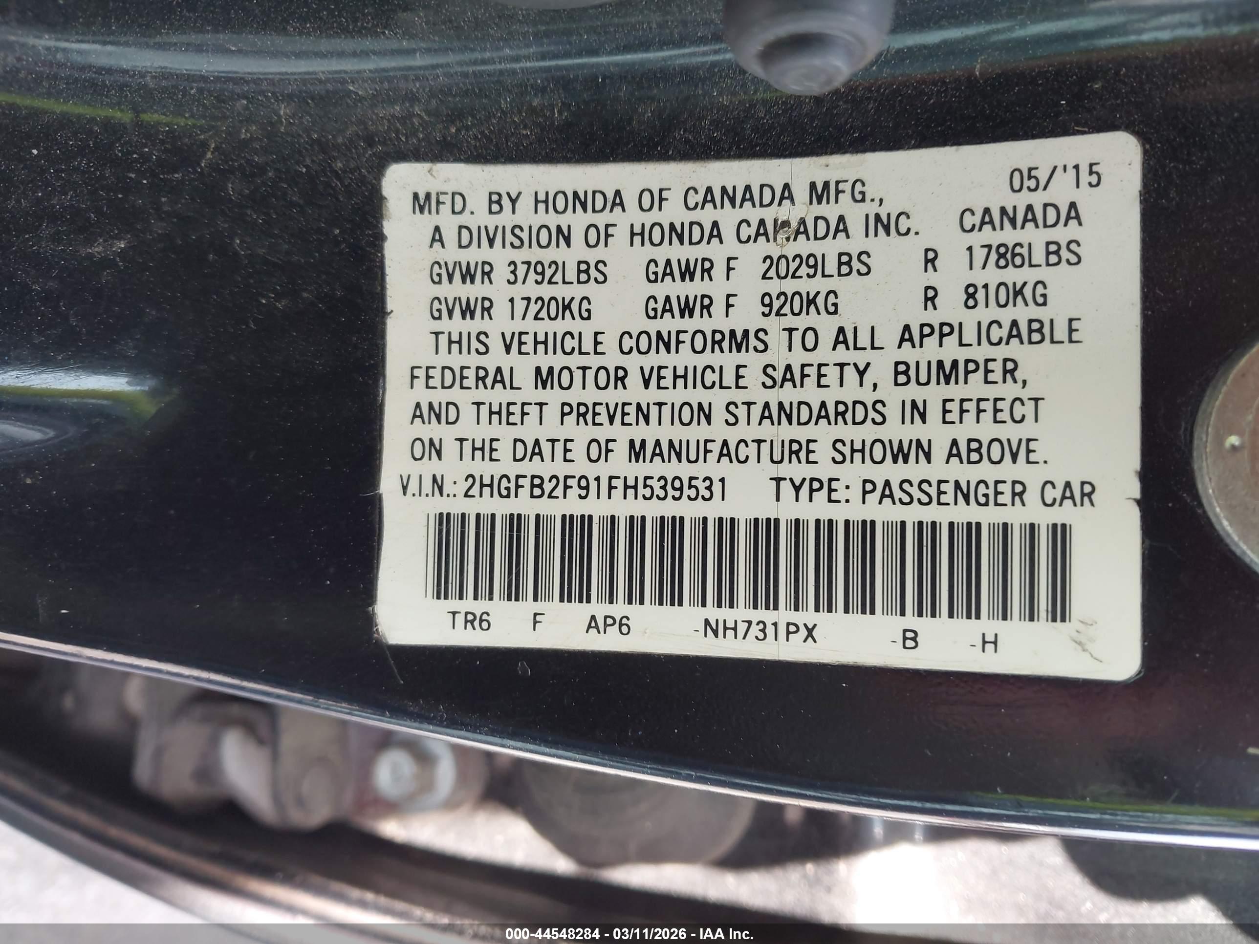 HONDA CIVIC image 9