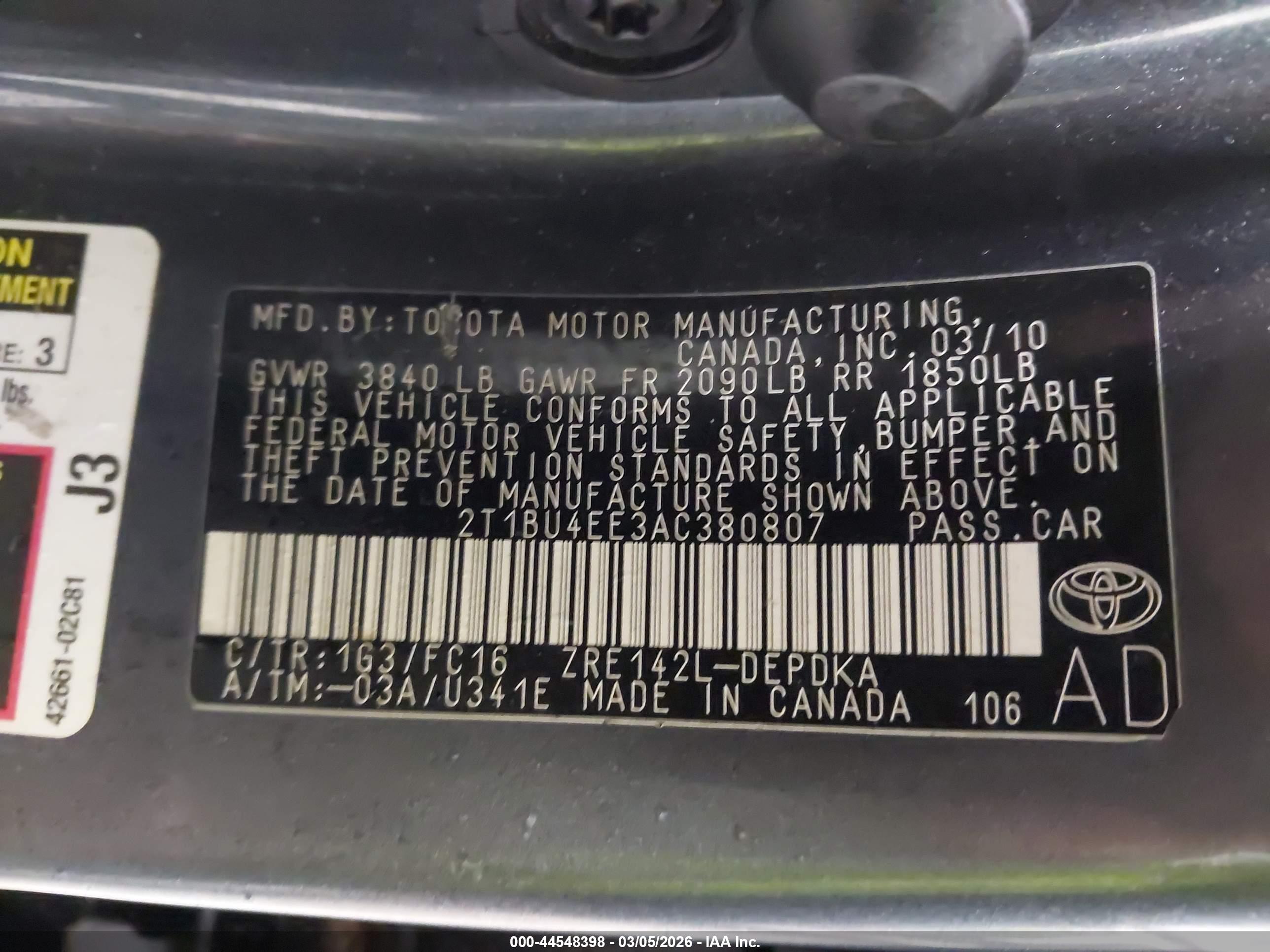 TOYOTA COROLLA image 9