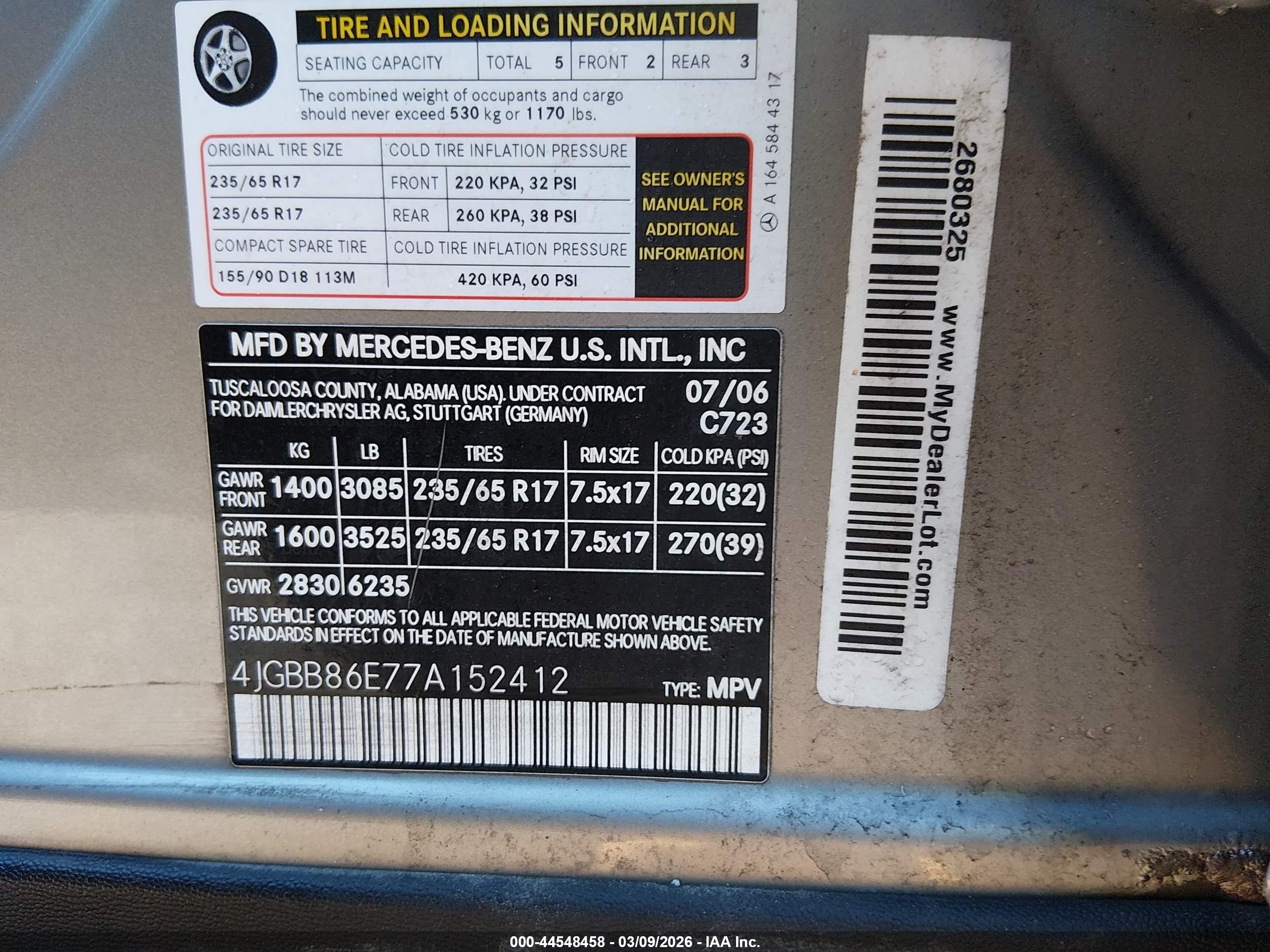 MERCEDES-BENZ ML image 9