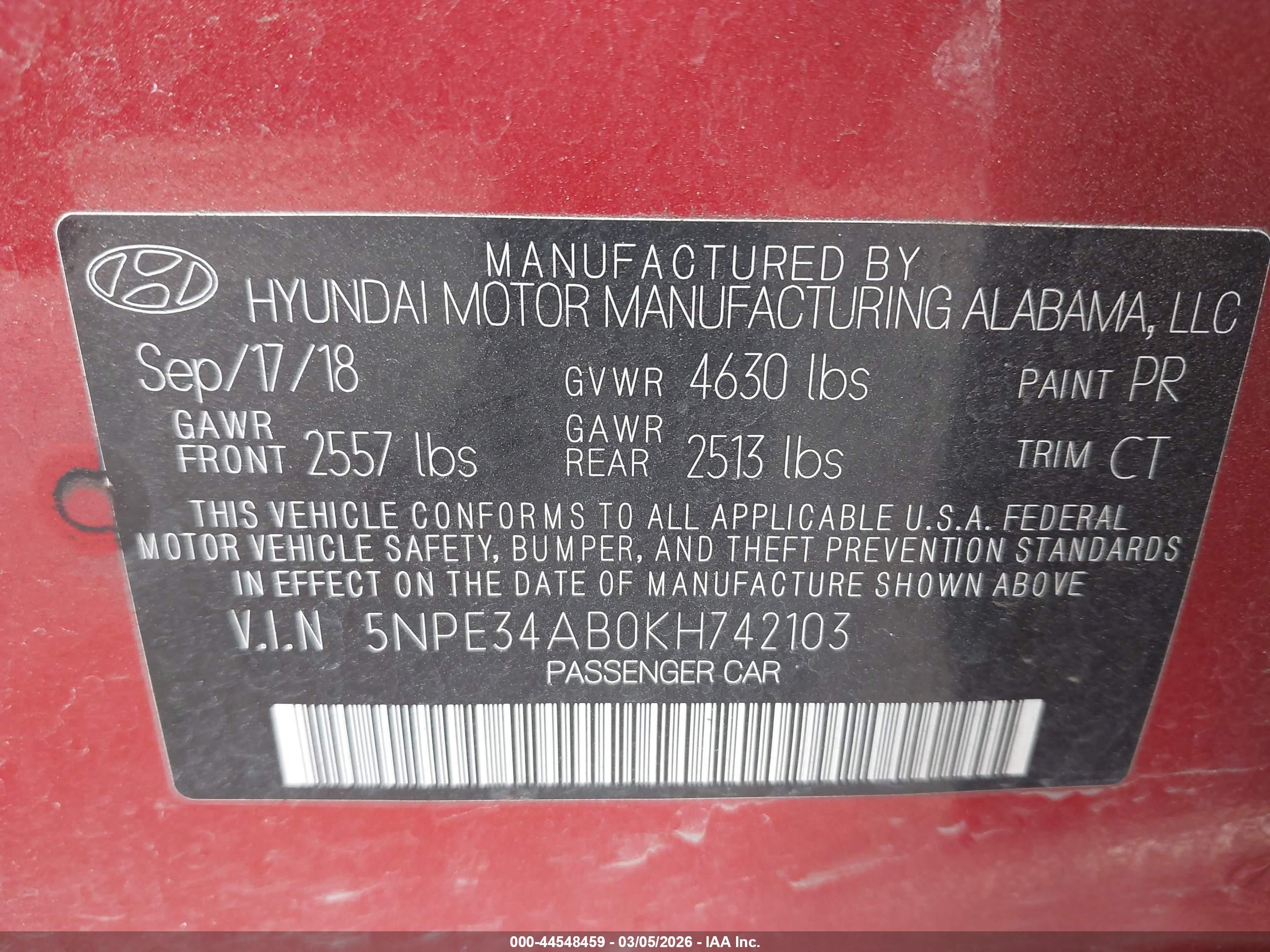 HYUNDAI SONATA image 9