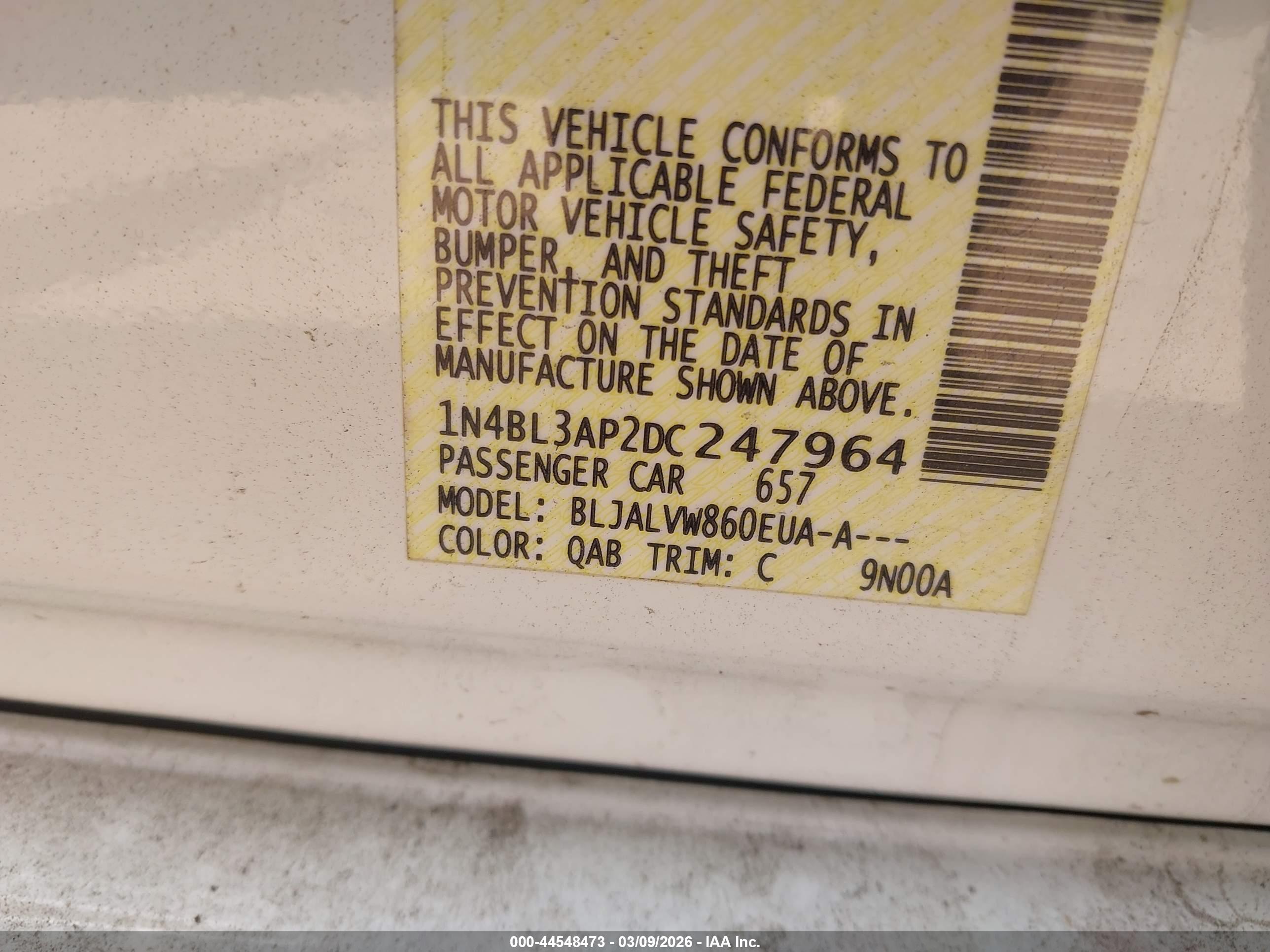 NISSAN ALTIMA image 9