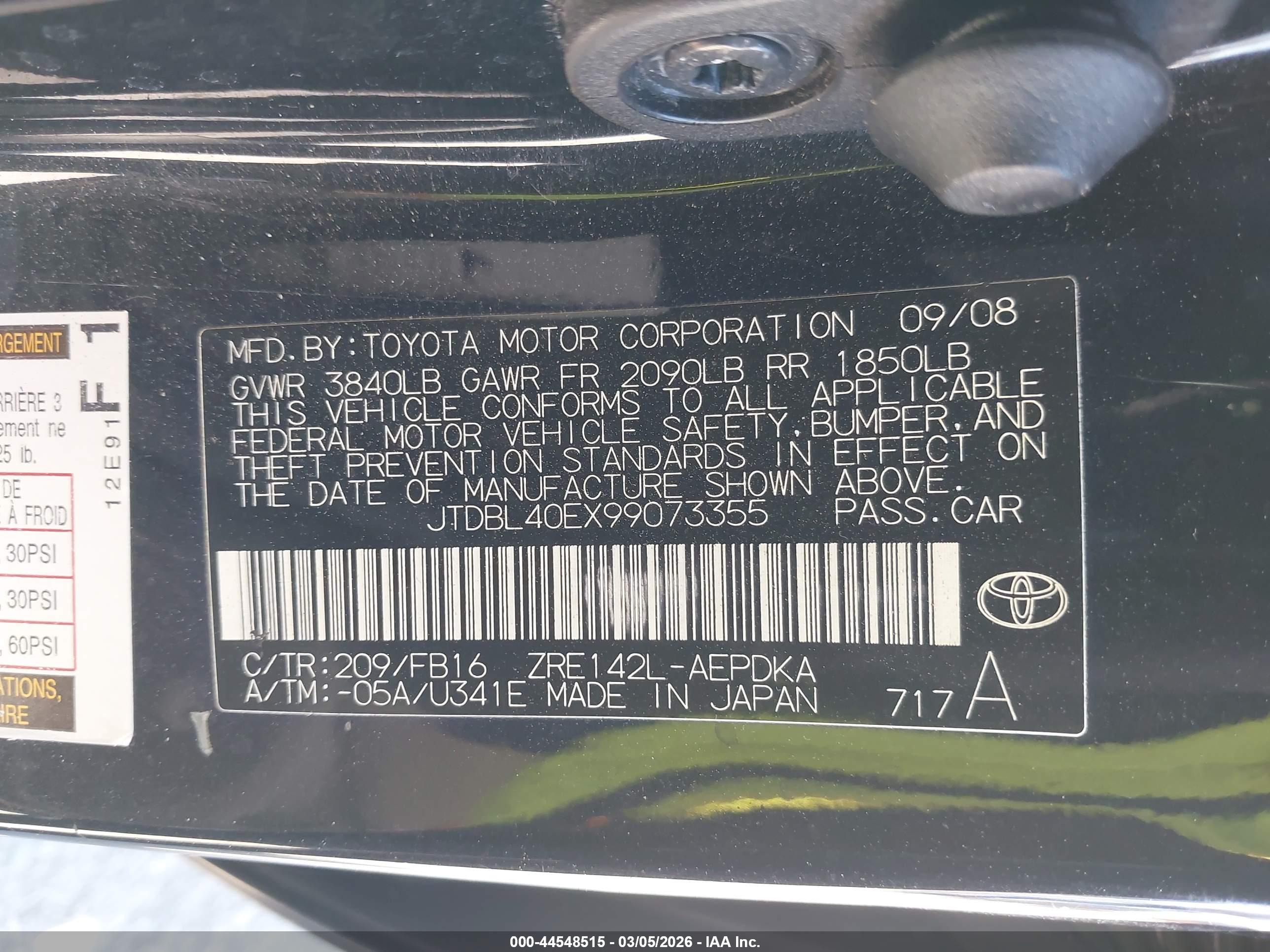 TOYOTA COROLLA image 9