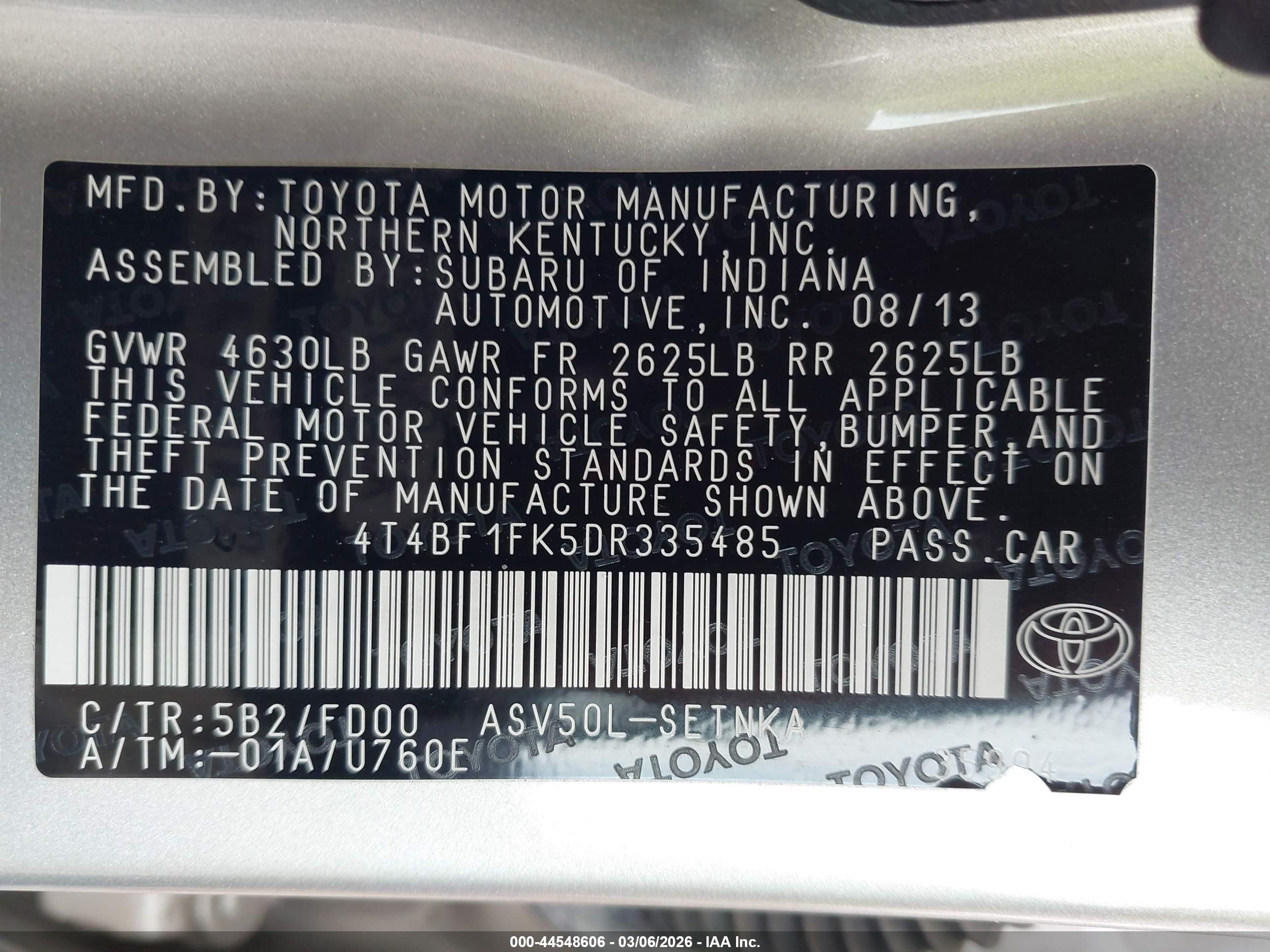 TOYOTA CAMRY image 9